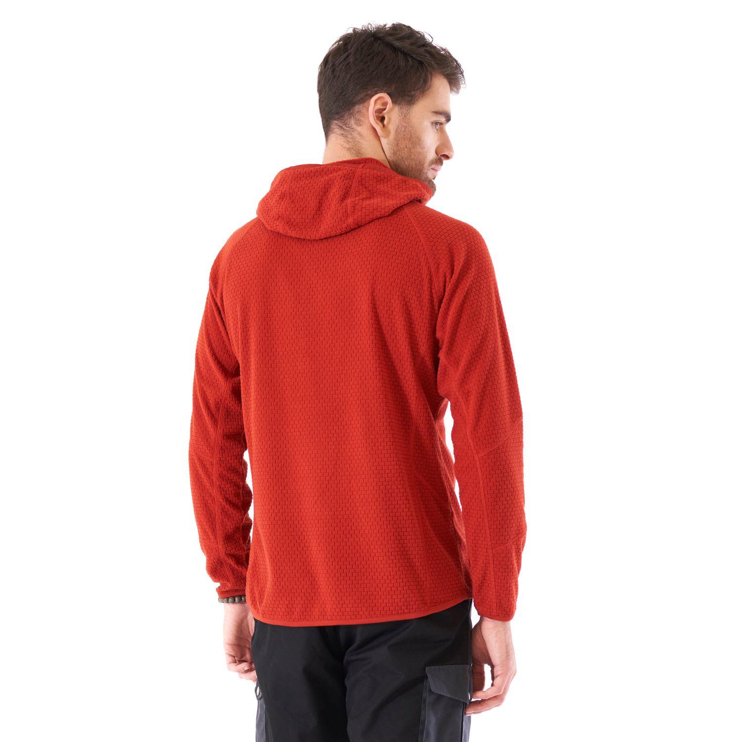 Poleron Hombre Jacaranda Nano-F 14 Zip Hoody Terracota Lippi V21-3