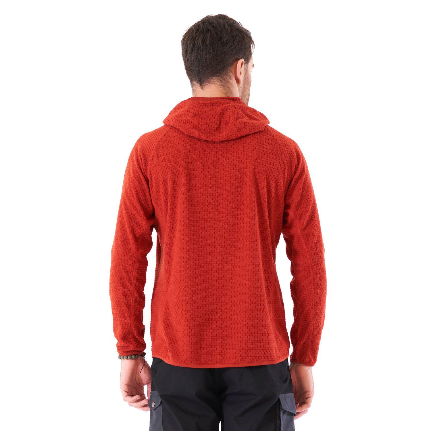 Poleron Hombre Jacaranda Nano-F 14 Zip Hoody Terracota Lippi V21-6