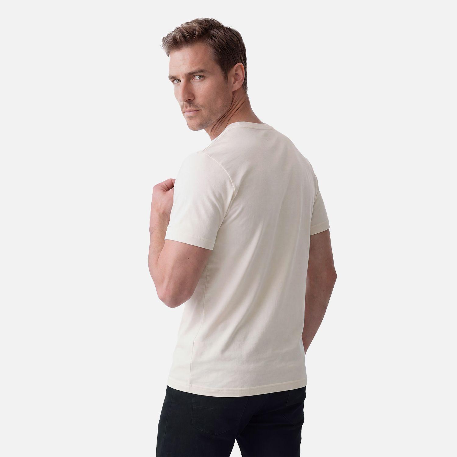 Polera Hombre Supima T-Shirt Crema Lippi V27-2