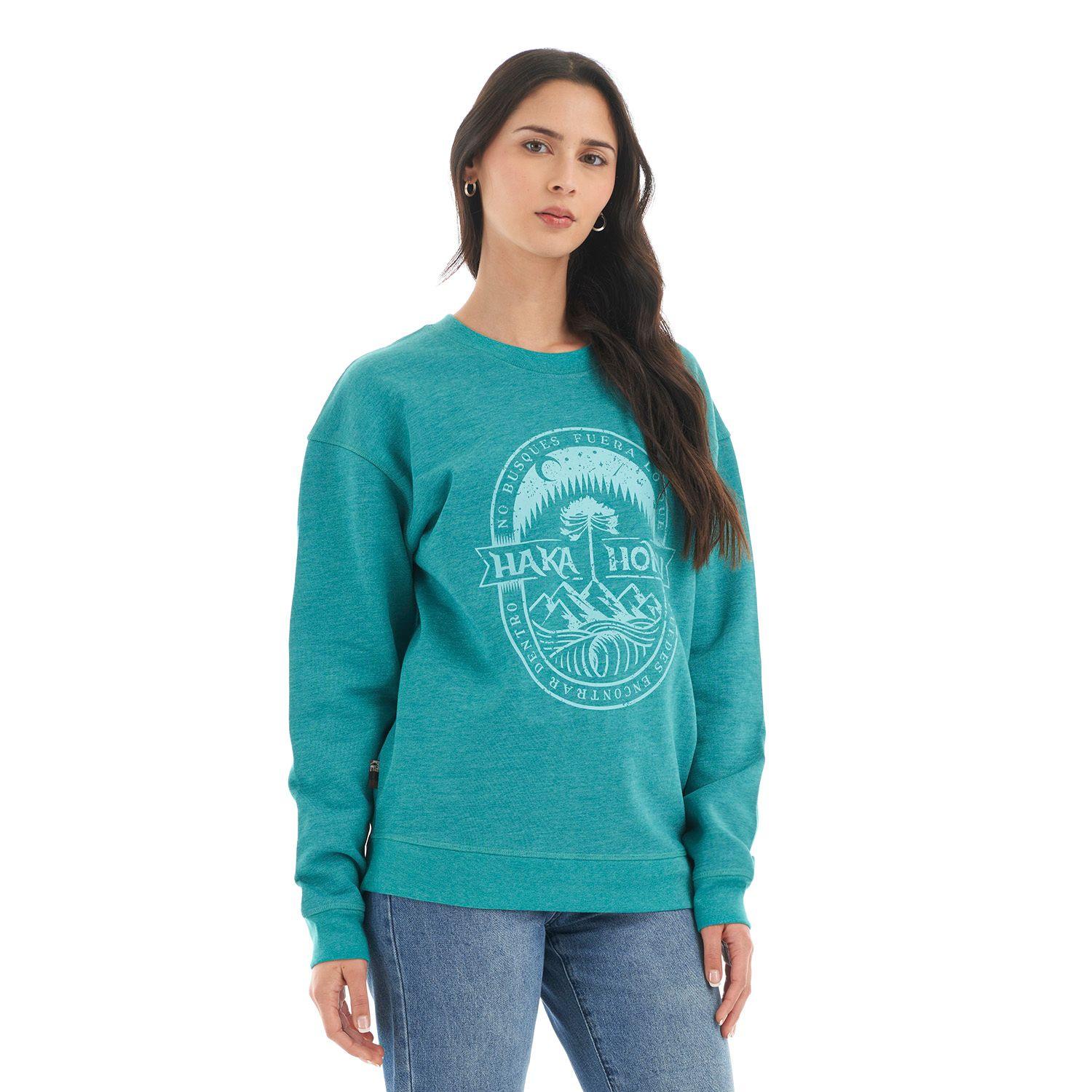 Poleron Mujer Peliculyon Turquesa Haka Honu V22-2