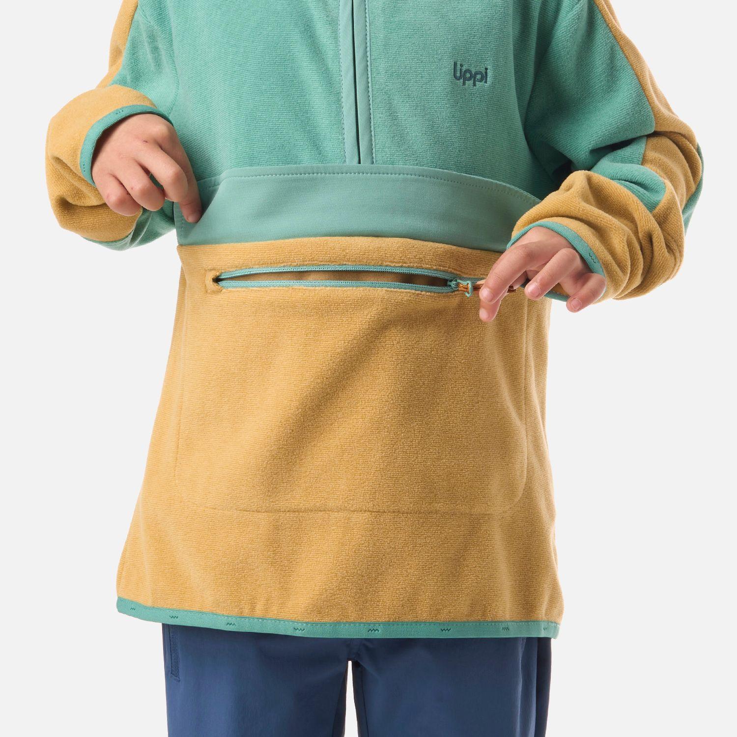 Polar Niño Fireplace 1/4 Zip Sweatshirt Camel Lippi-3