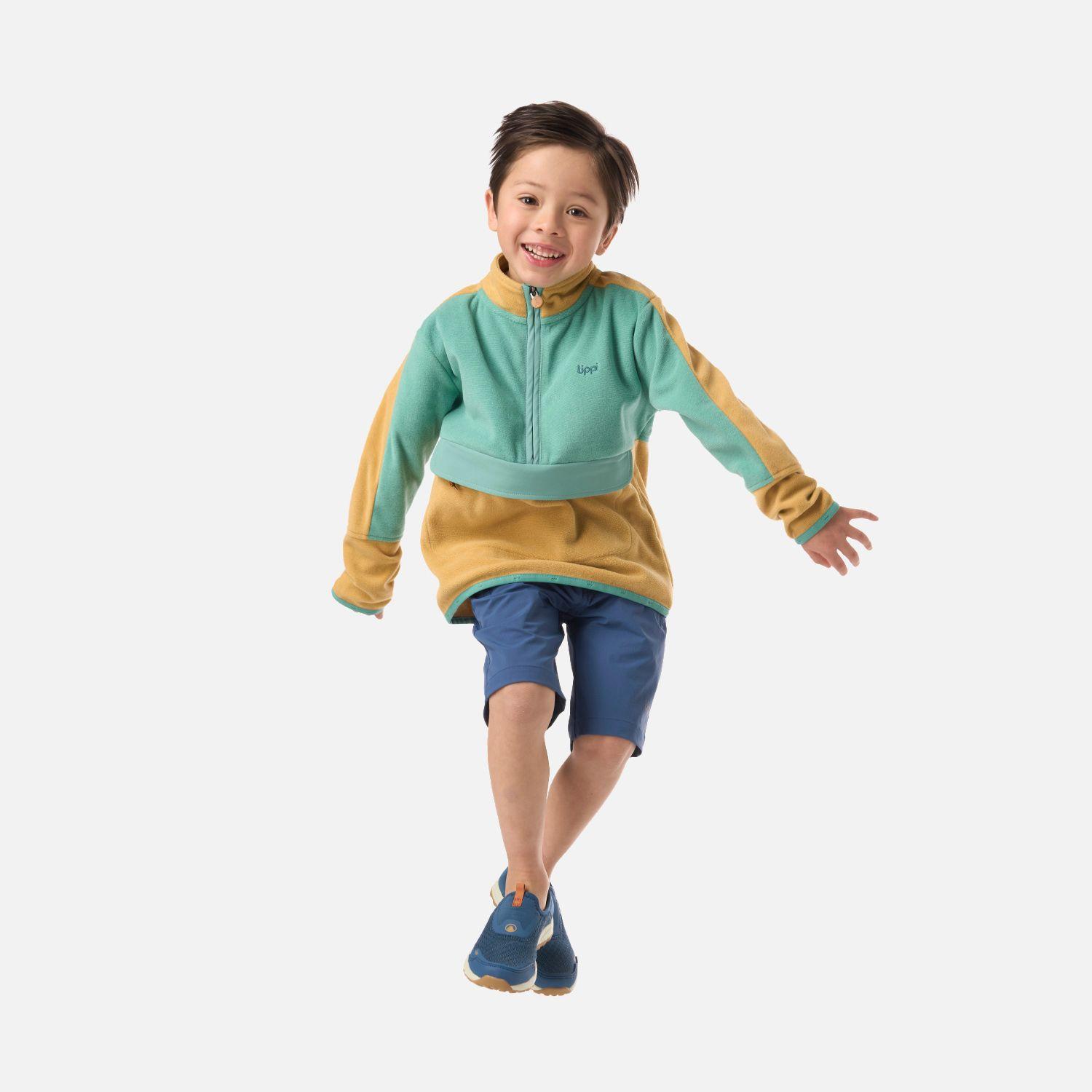 Polar Niño Fireplace 1/4 Zip Sweatshirt Camel Lippi-4