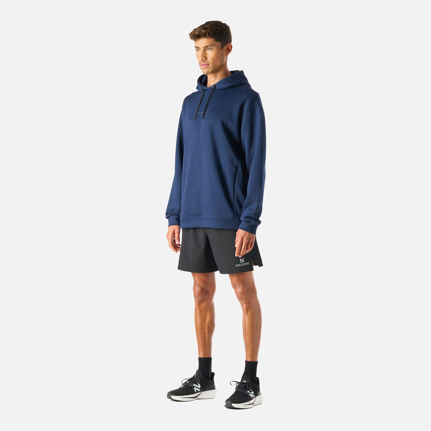 Polerón Hombre Tempo Active Hoody Azul Marino Vulcano-6
