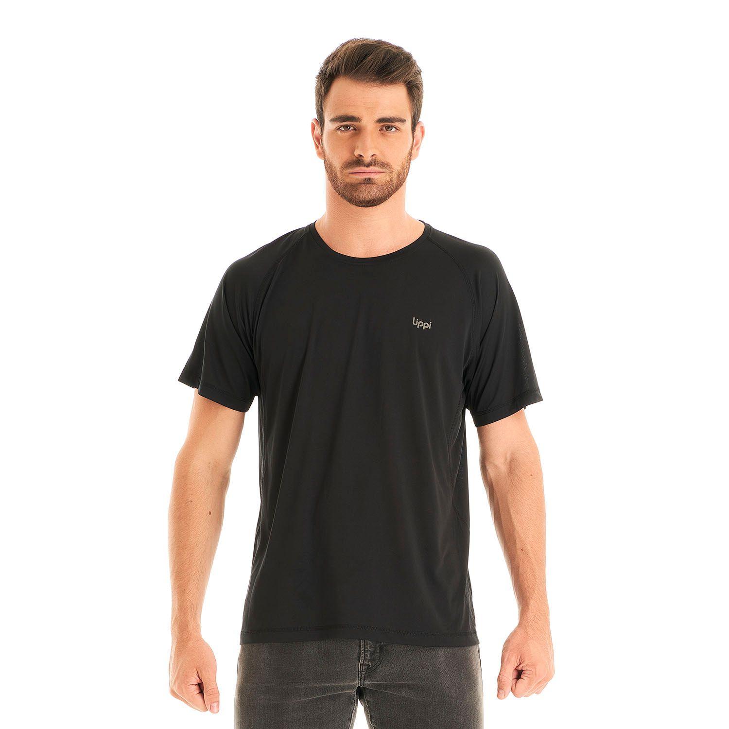Polera Hombre Core Q-Dry T-Shirt Negro Lippi V23-1