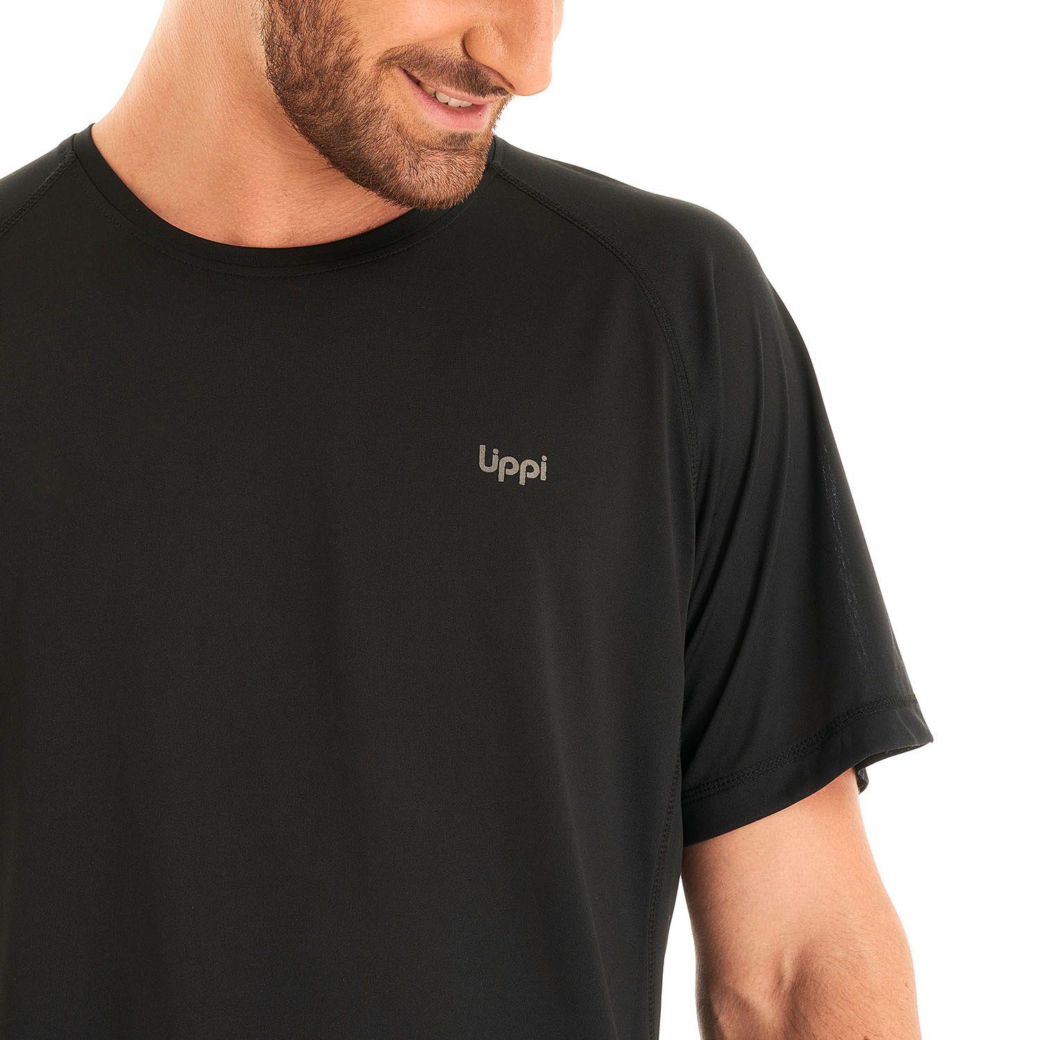 Polera Hombre Core Q-Dry T-Shirt Negro Lippi V23-6