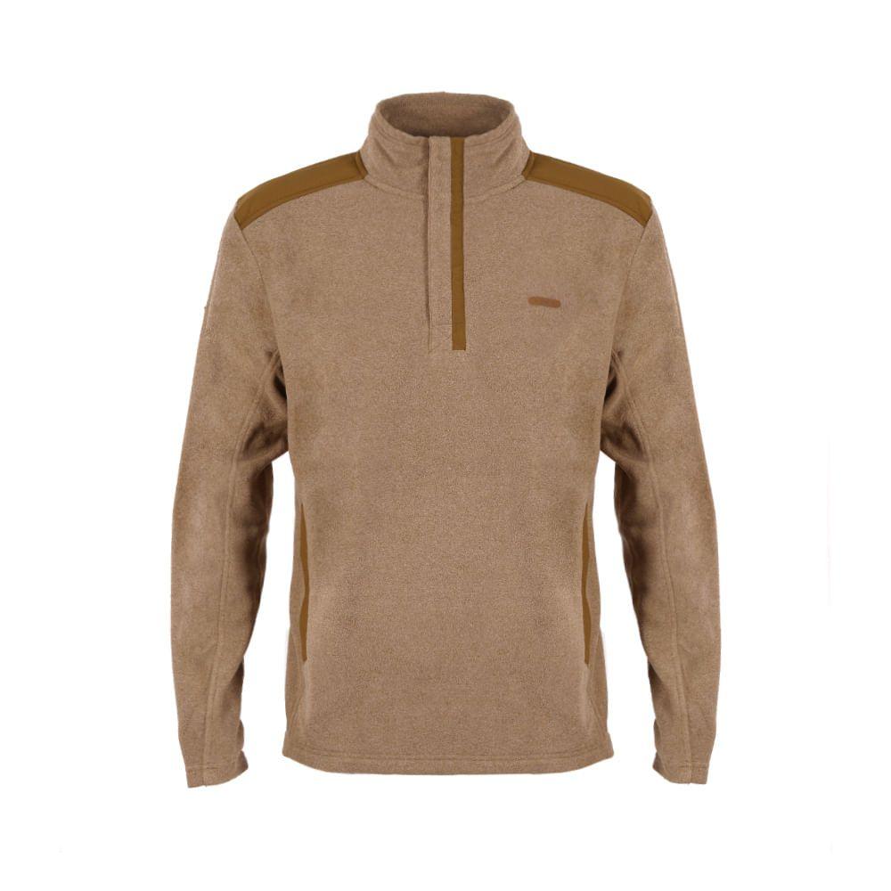 Poleron Hombre Route Nano-F 14 Zip Mostaza Oscuro Lippi I18-0