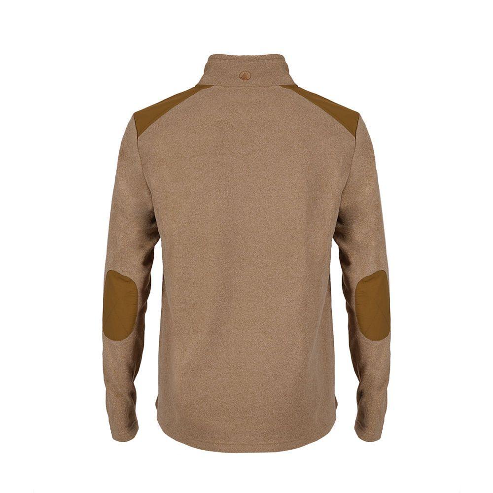 Poleron Hombre Route Nano-F 14 Zip Mostaza Oscuro Lippi I18-1