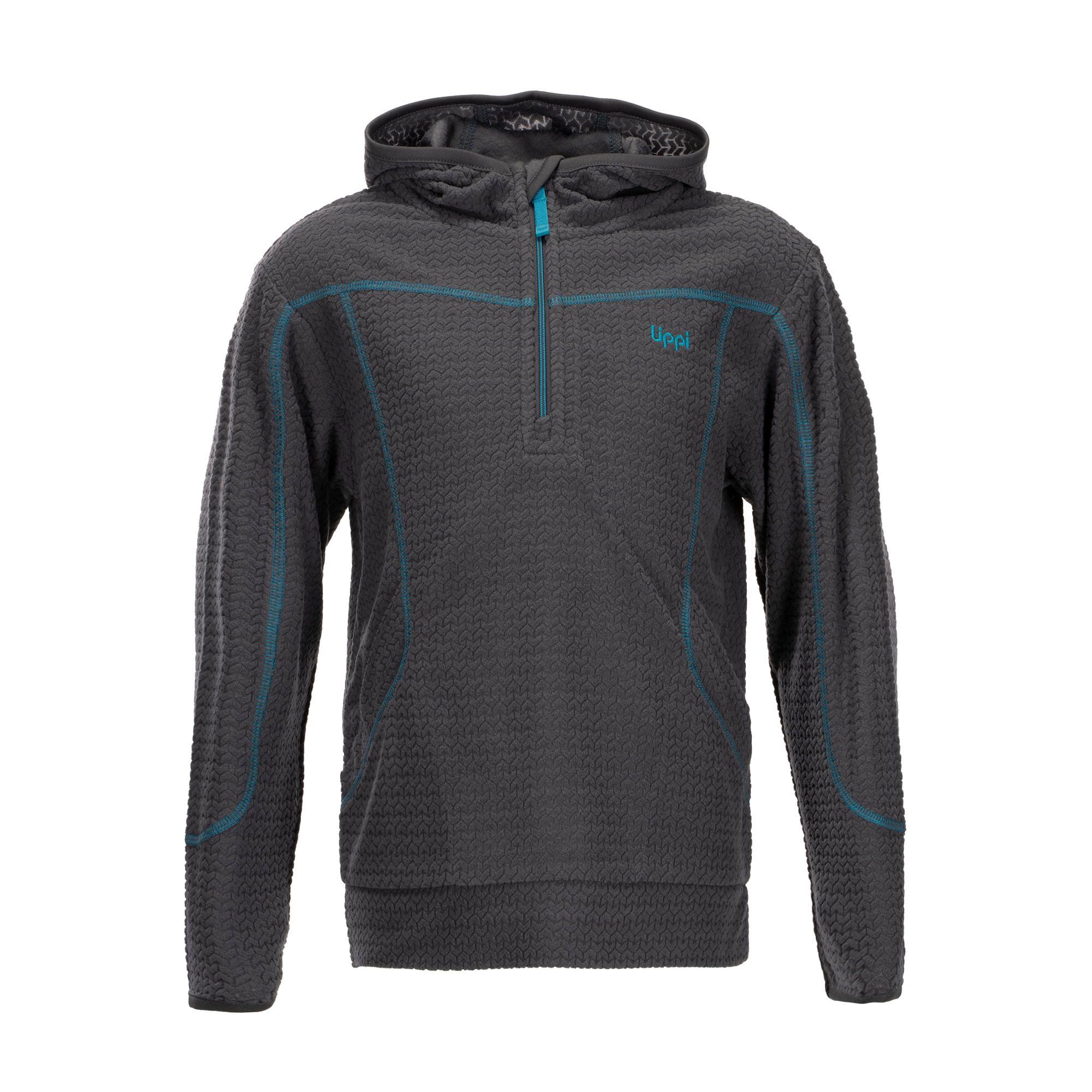 Poleron Niño Saltamontes Nano-F 1/4 Zip Hoody Azul Grisaceo Lippi-0