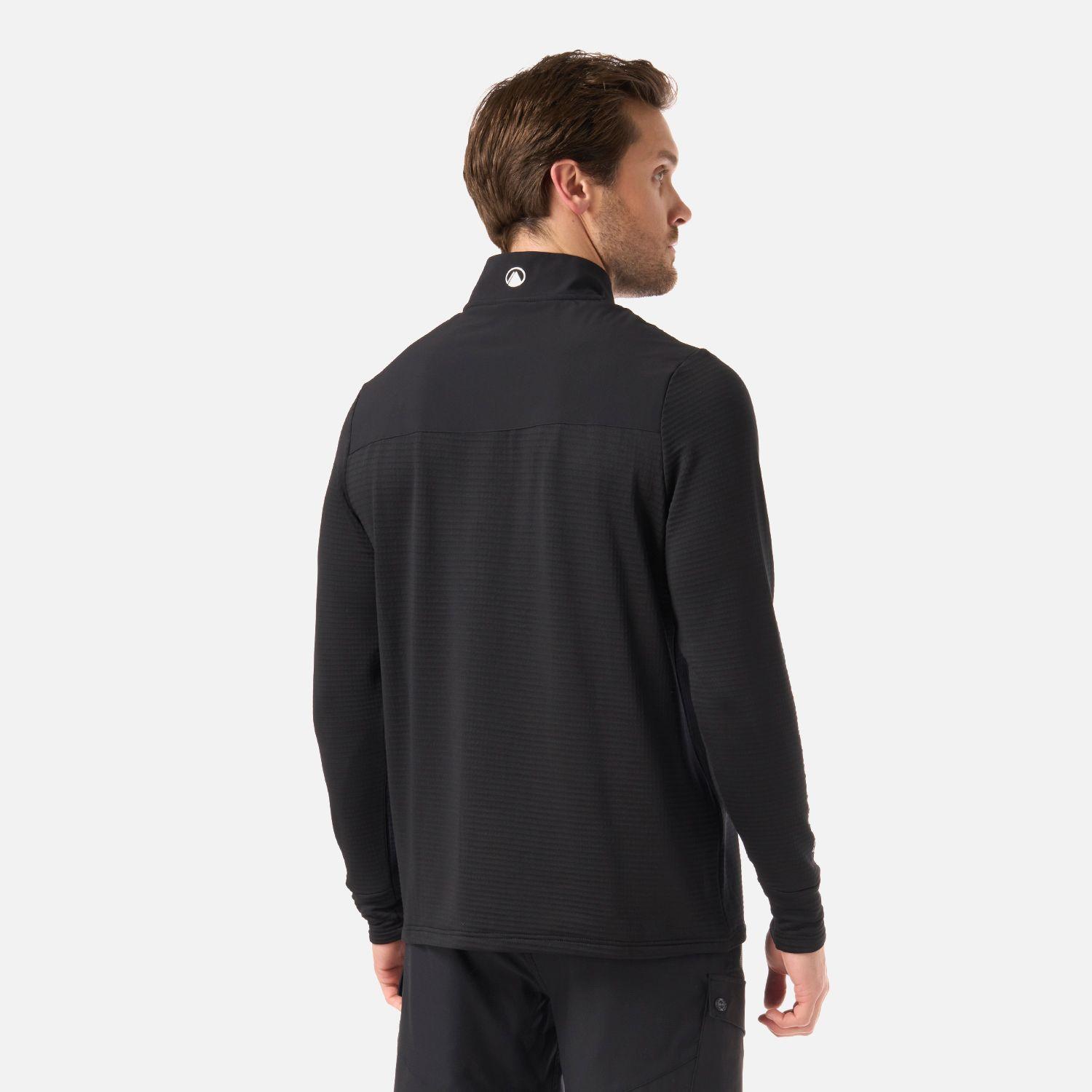 Polerón Hombre Karova Nano-F 1/4 Zip Negro Lippi V26-2