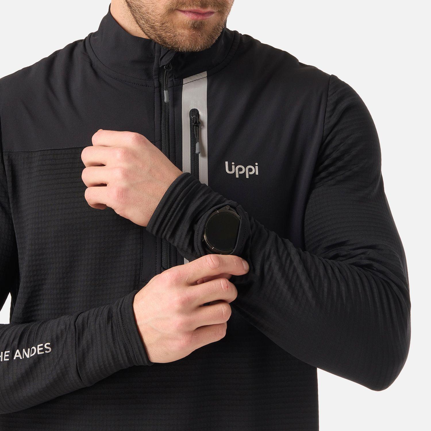Polerón Hombre Karova Nano-F 1/4 Zip Negro Lippi V26-4