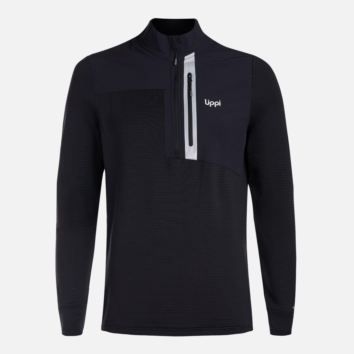 Polerón Hombre Karova Nano-F 1/4 Zip Negro Lippi V26-6