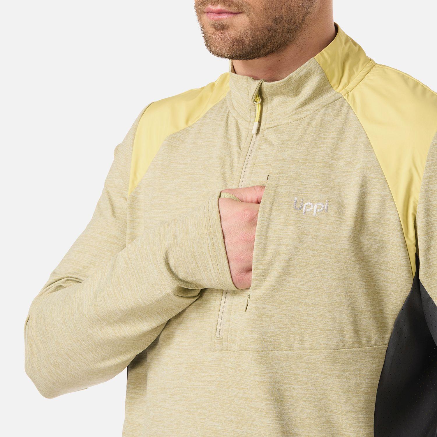 Polerón Hombre Egger 1/4 Zip Verde Manzana Lippi V26-3