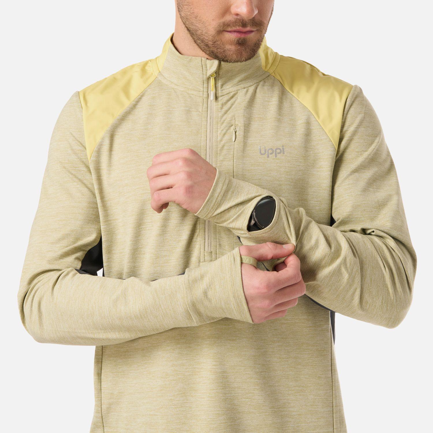 Polerón Hombre Egger 1/4 Zip Verde Manzana Lippi V26-4