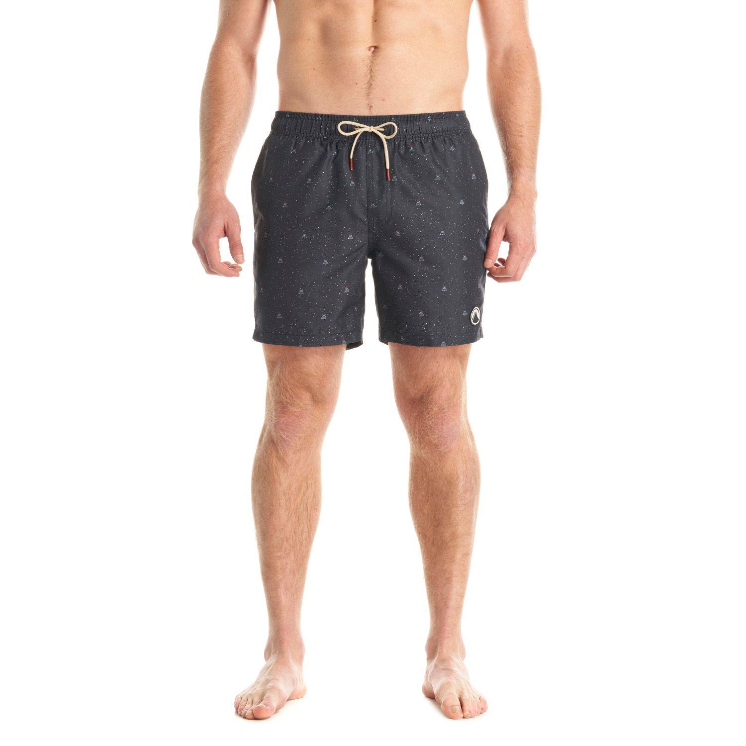 Short Hombre Aqua Swimwear Print Grafito Lippi-1