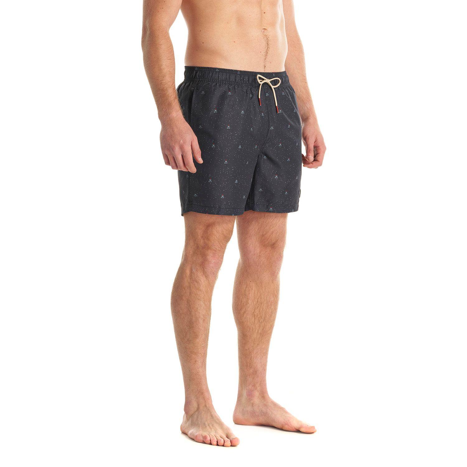 Short Hombre Aqua Swimwear Print Grafito Lippi-2