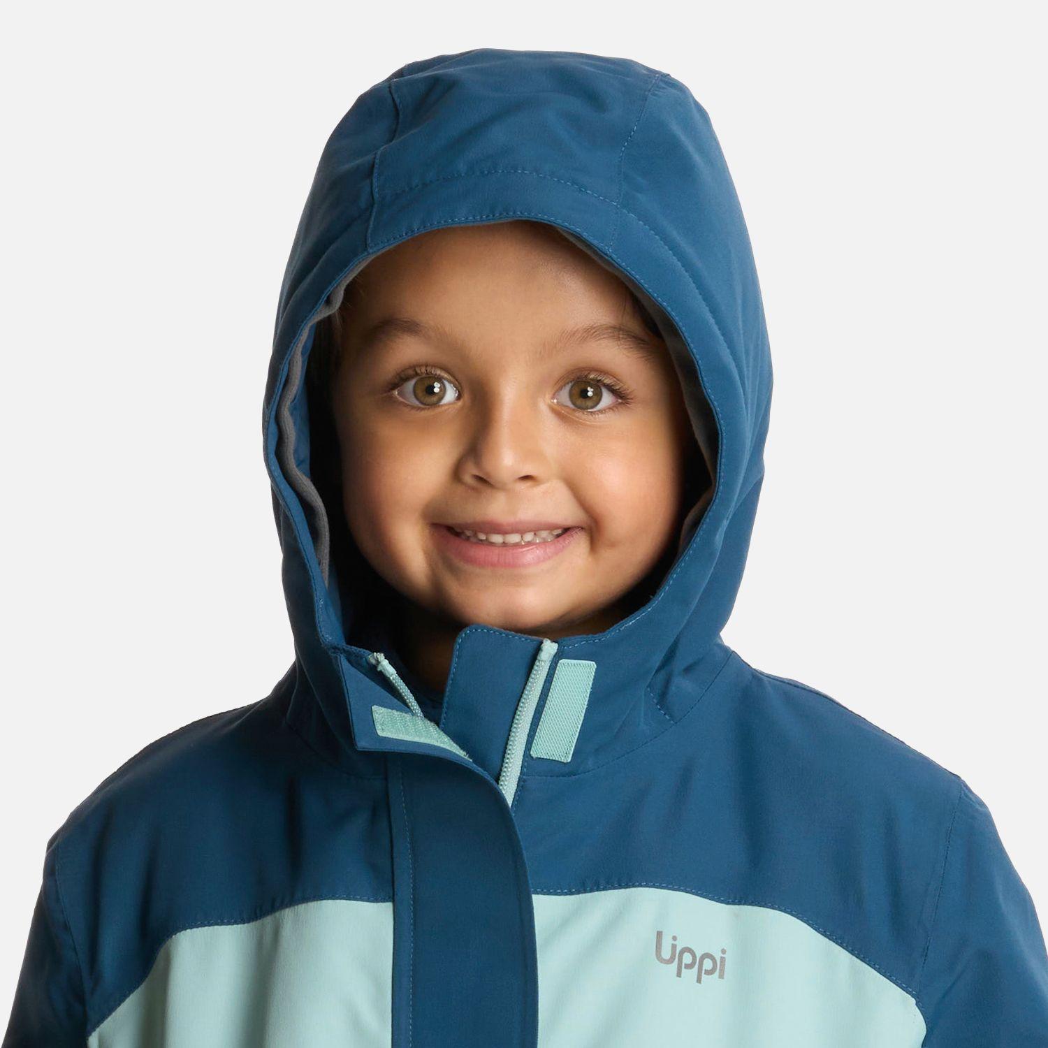 Chaqueta Niño Andes B-dry Hoody Jacket Azul Piedra Lippi-3