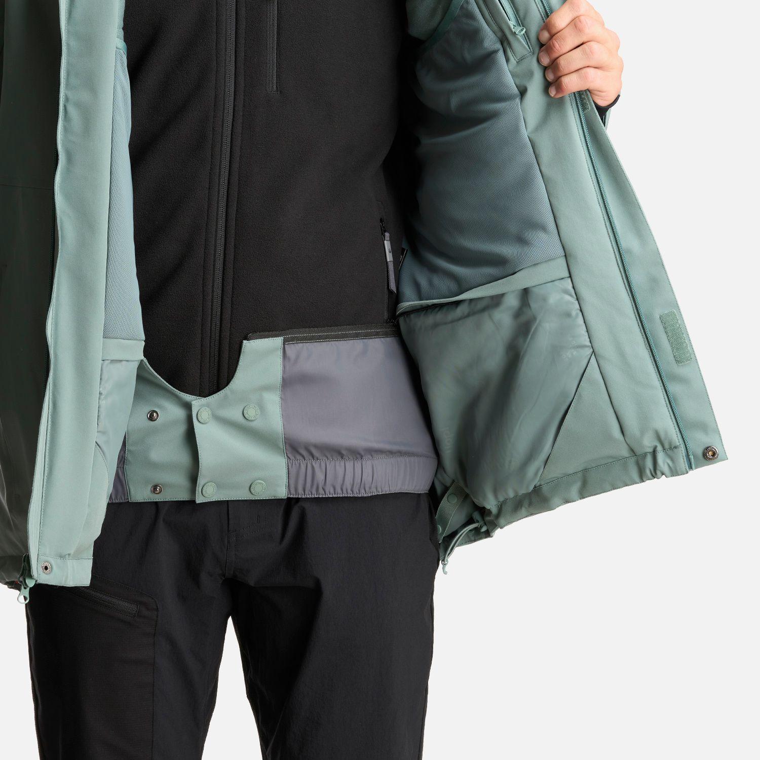 Chaqueta Hombre Andes B-Dry Hoody Jacket Jade Oscuro Lippi-5