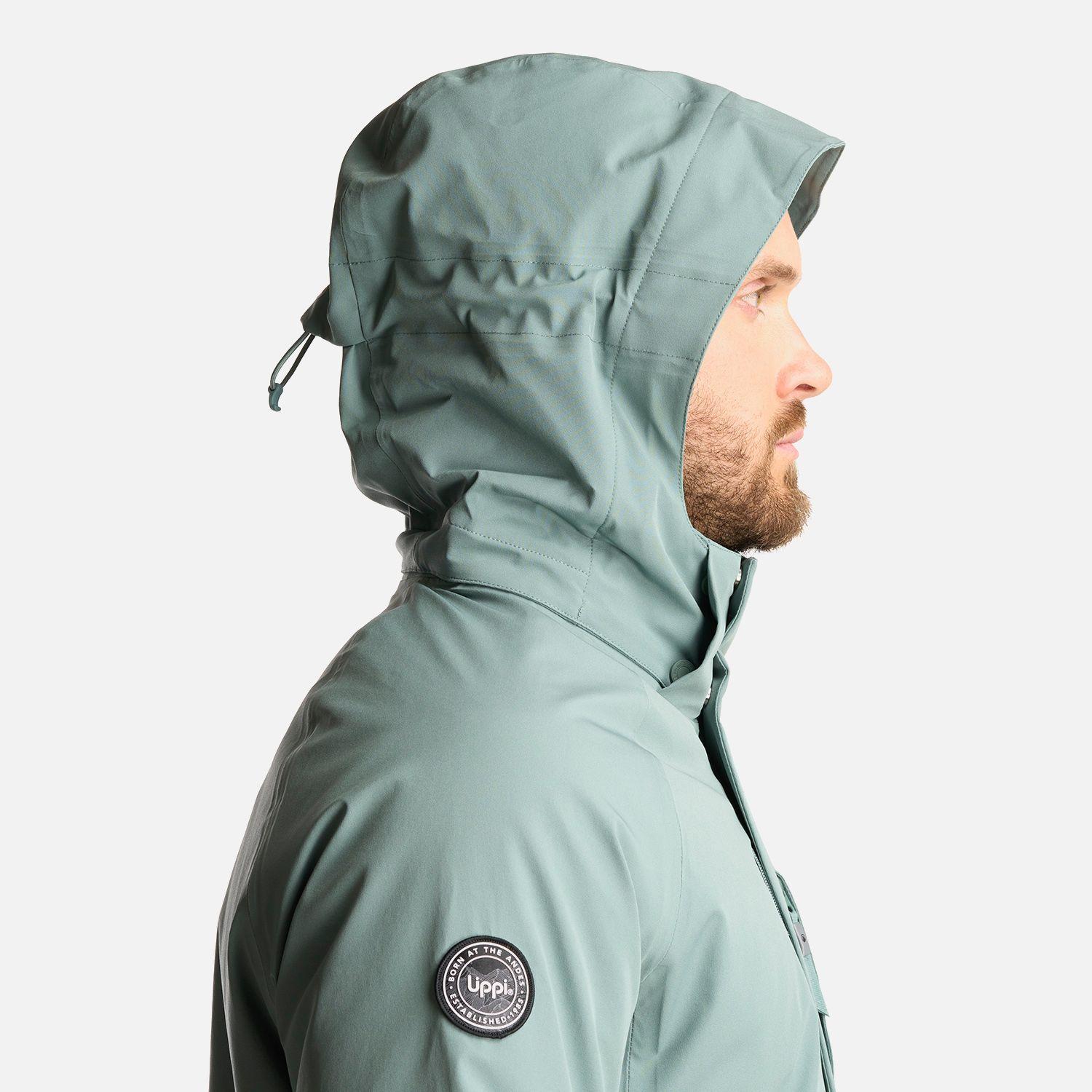 Chaqueta Hombre Andes B-Dry Hoody Jacket Jade Oscuro Lippi-8