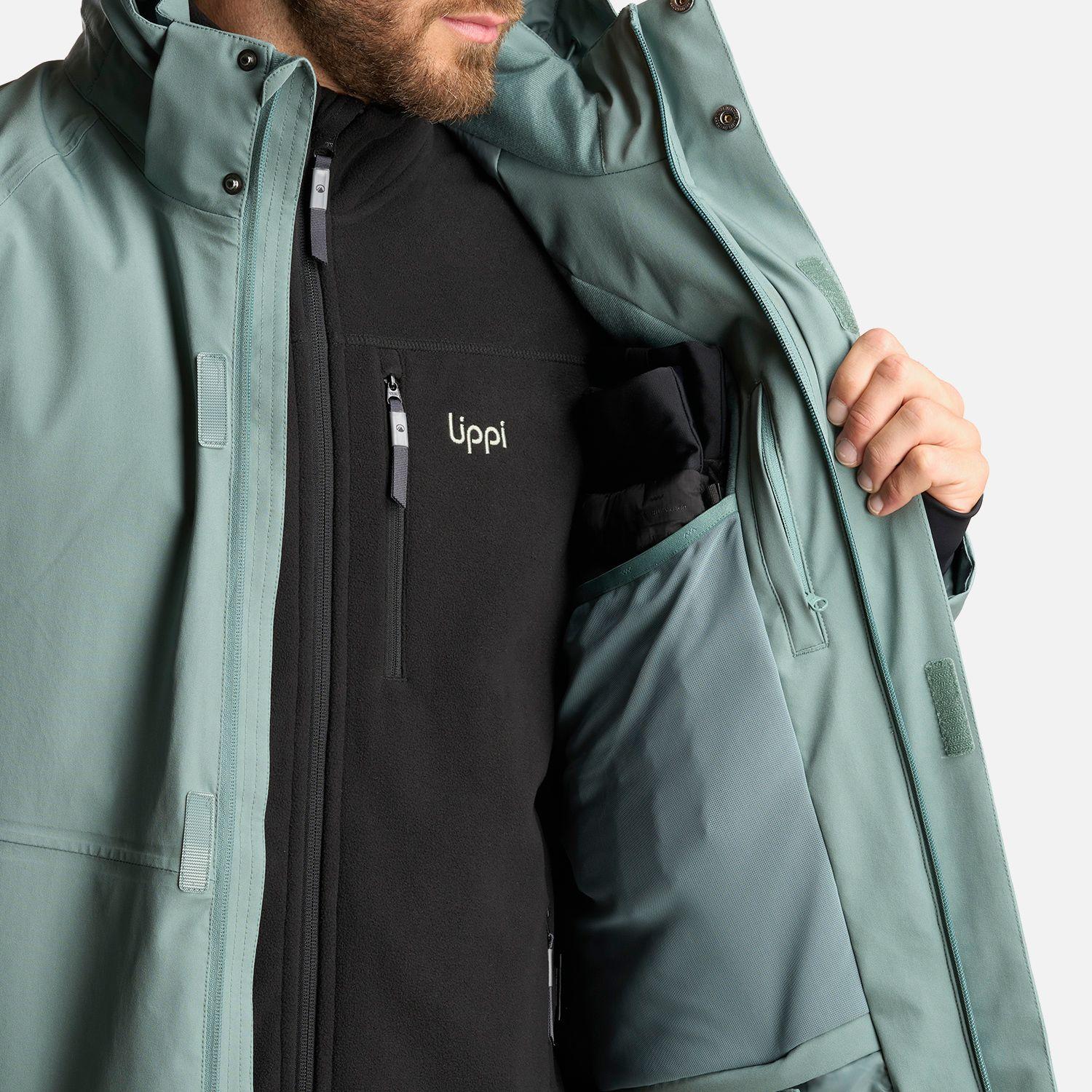 Chaqueta Hombre Andes B-Dry Hoody Jacket Jade Oscuro Lippi-5