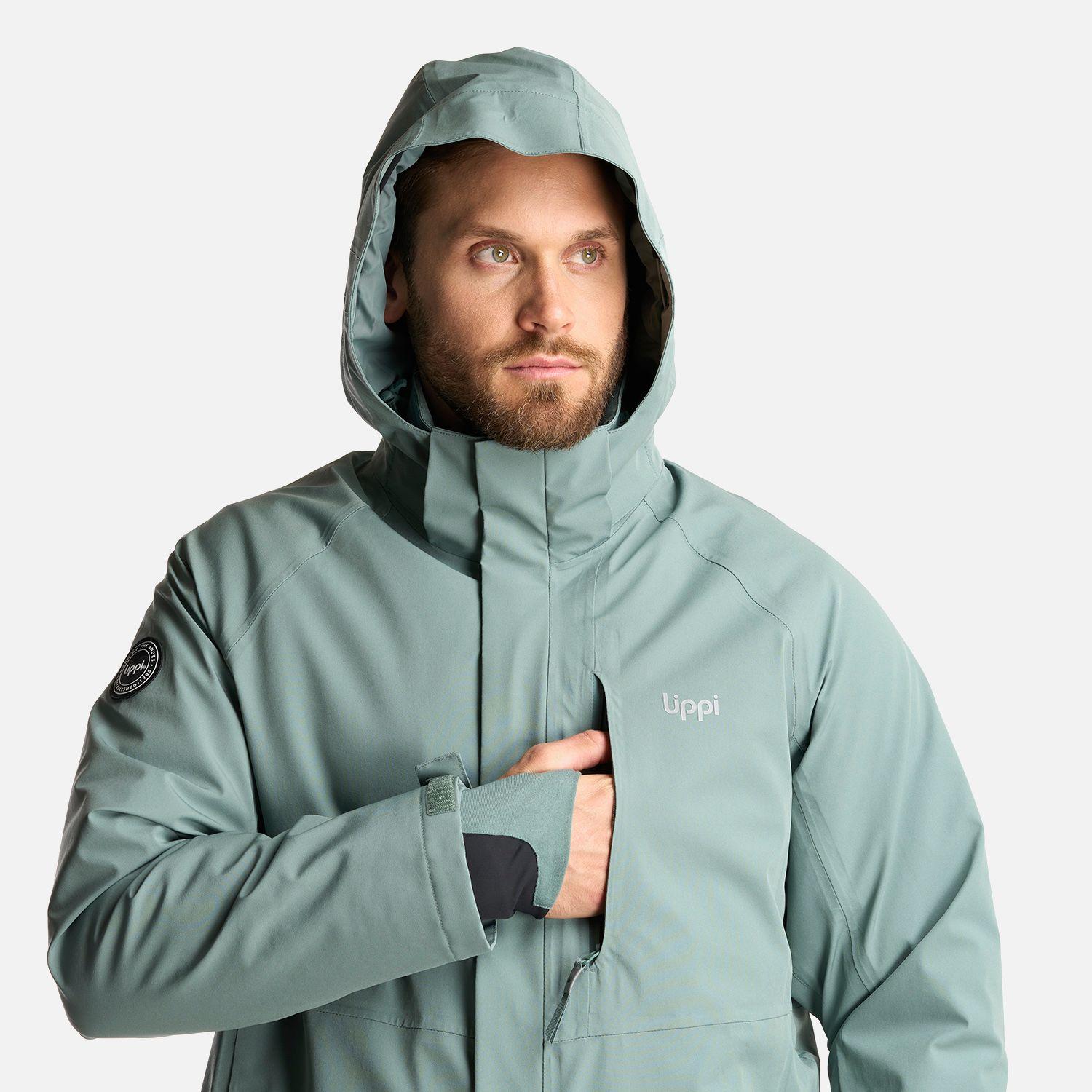 Chaqueta Hombre Andes B-Dry Hoody Jacket Jade Oscuro Lippi-8