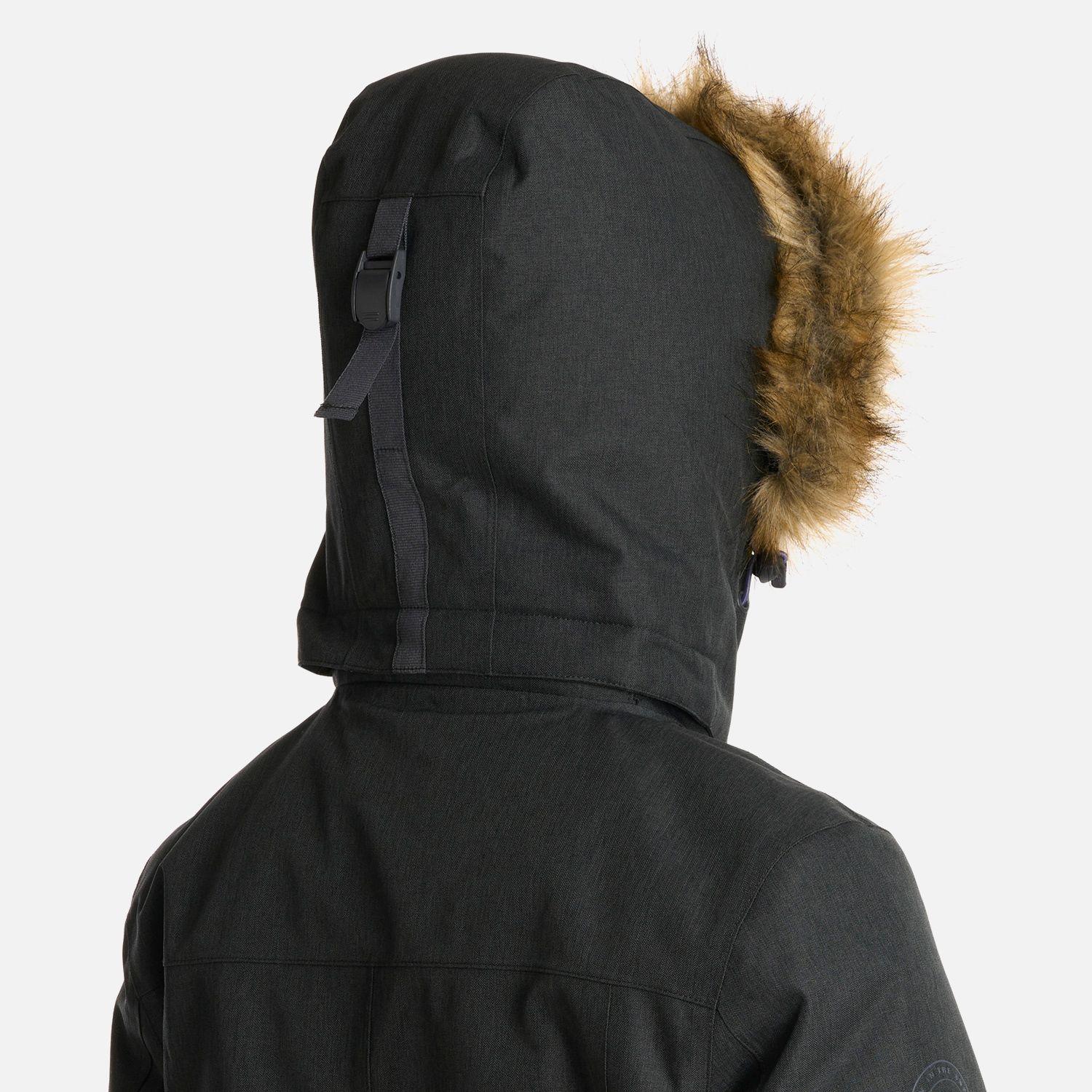 Chaqueta Mujer Roble B-Dry Hoody Melange Negro Lippi I25-7