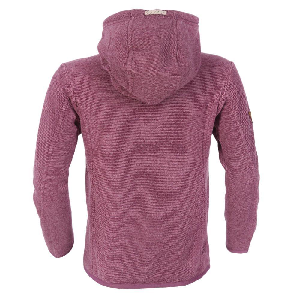 Poleron Niña Stripes Nano-F Full Zip Palo Rosa Lippi I18-1