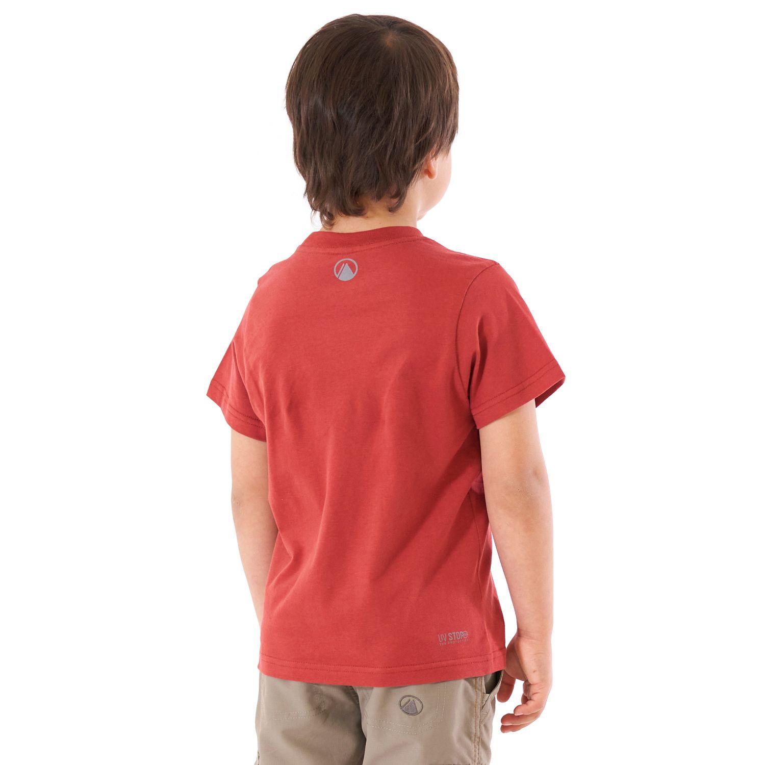 Polera Niño Logo Lippi UV-Stop T-Shirt Terracota Lippi V21-3
