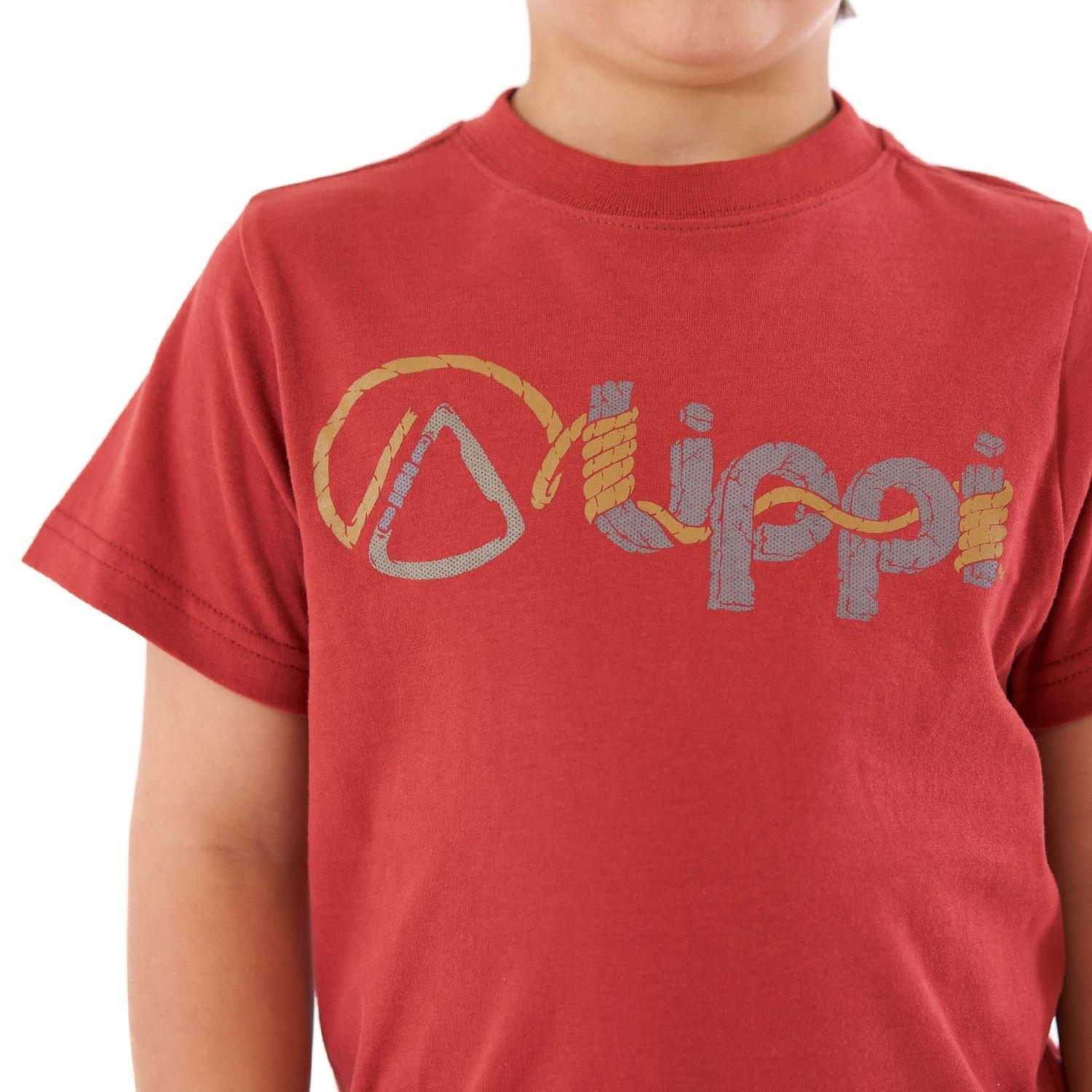 Polera Niño Logo Lippi UV-Stop T-Shirt Terracota Lippi V21-4