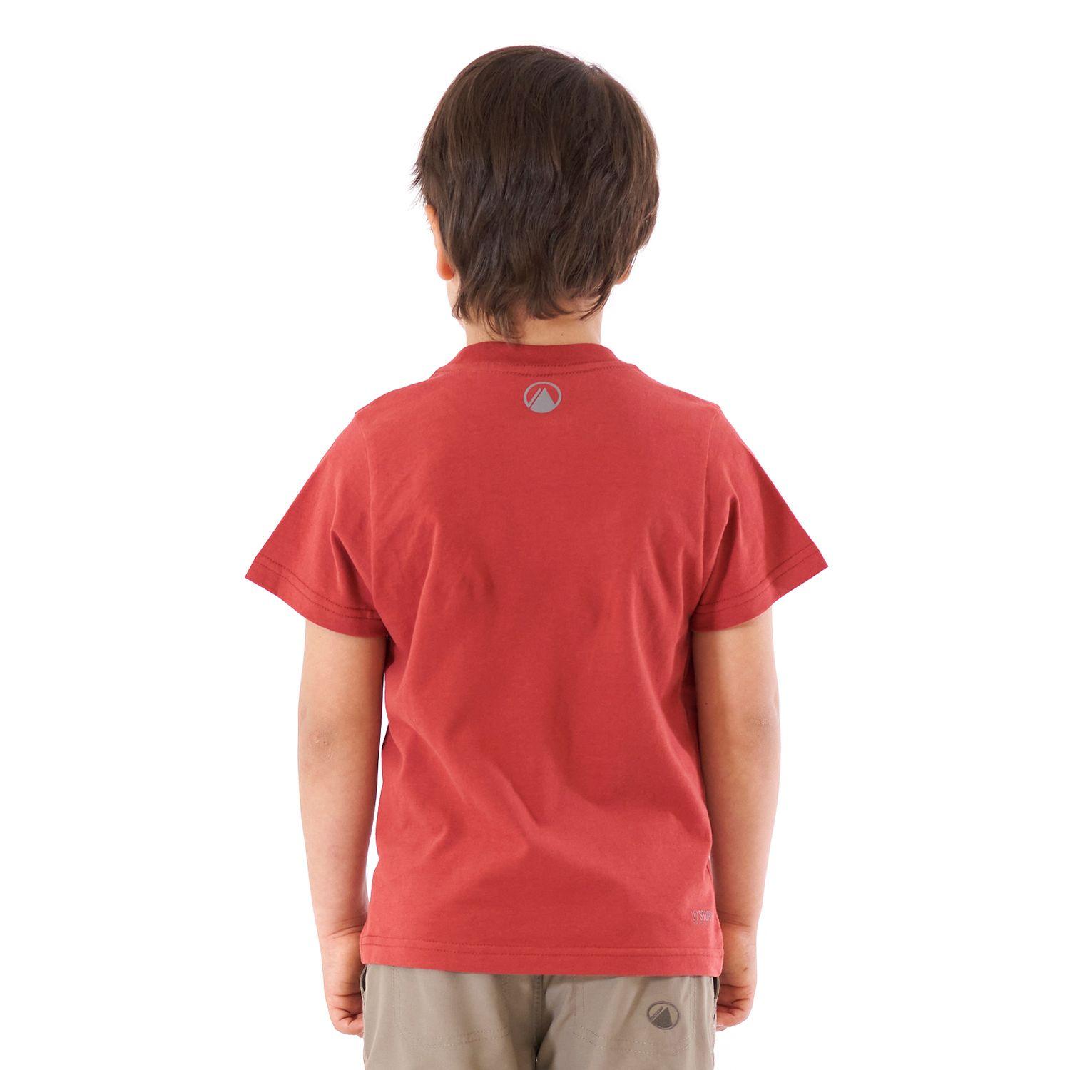Polera Niño Logo Lippi UV-Stop T-Shirt Terracota Lippi V21-5