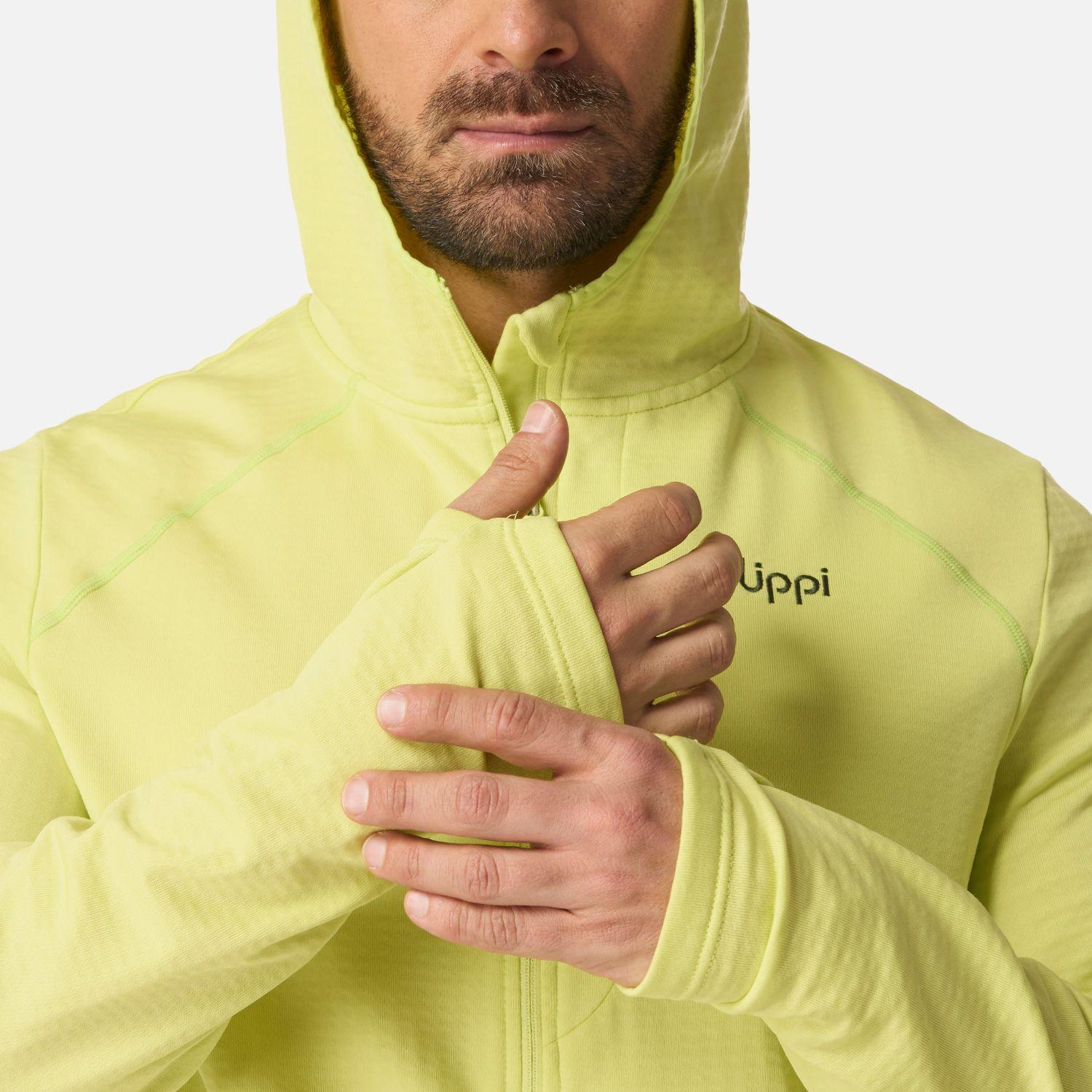Polerón Hombre Viedma 1000 Nano-F 1/4 Zip Hoody Verde Lima Lippi-4