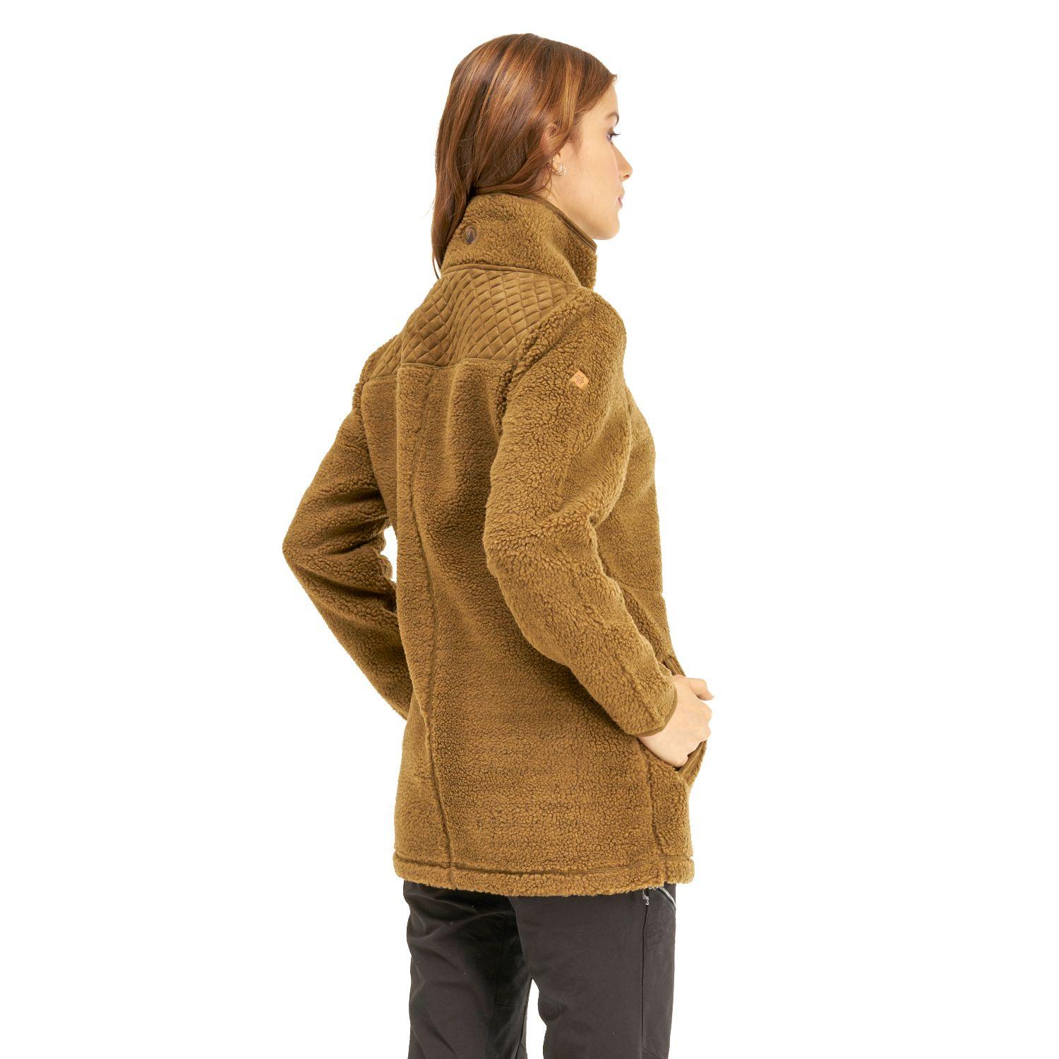 Chaqueta Mujer Valley Sherpa-Pro Hoody Jacket Mostaza Oscuro Lippi-2