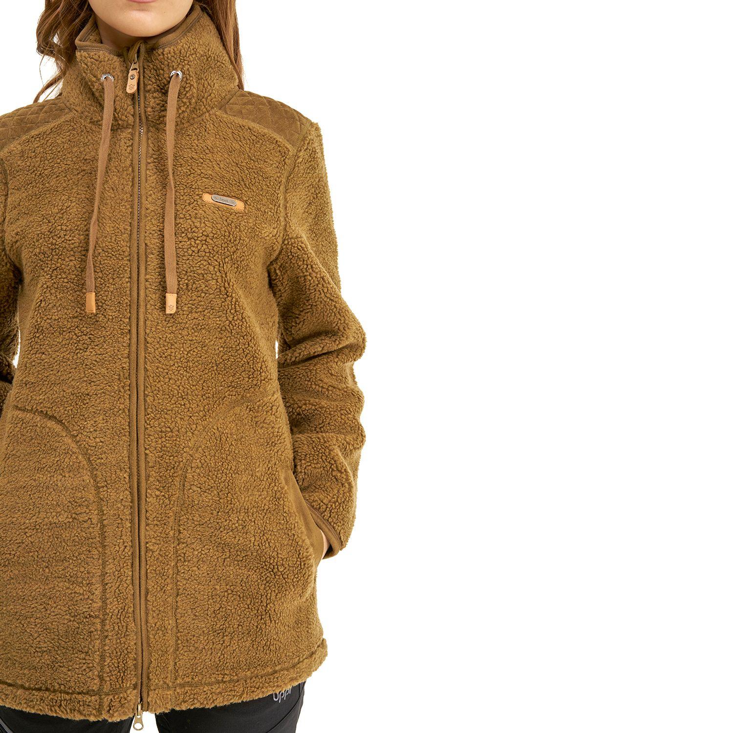 Chaqueta Mujer Valley Sherpa-Pro Hoody Jacket Mostaza Oscuro Lippi-4