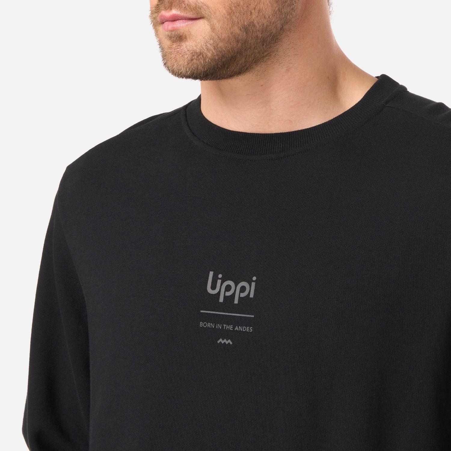 Polerón Hombre Ulmo Mid Point Crewneck Sweatshirt Negro Lippi V26-3
