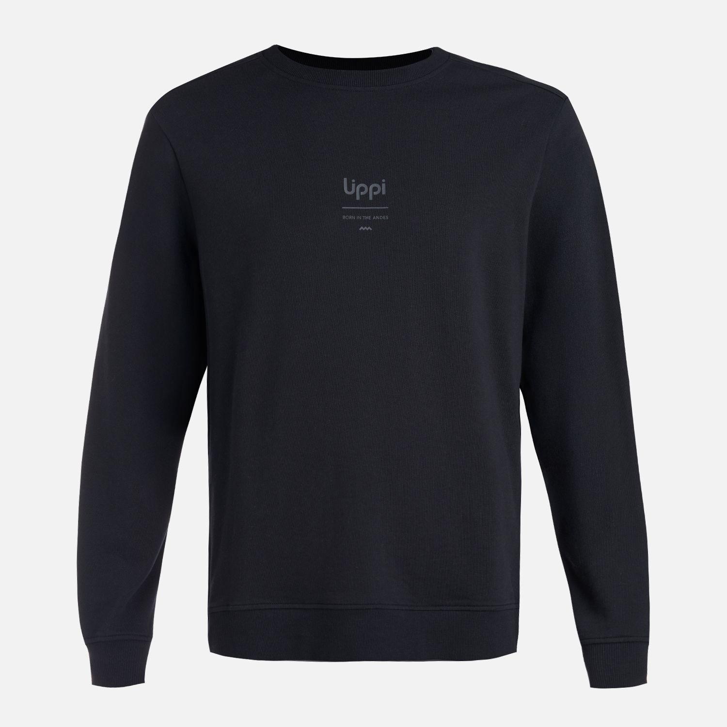 Polerón Hombre Ulmo Mid Point Crewneck Sweatshirt Negro Lippi V26-5
