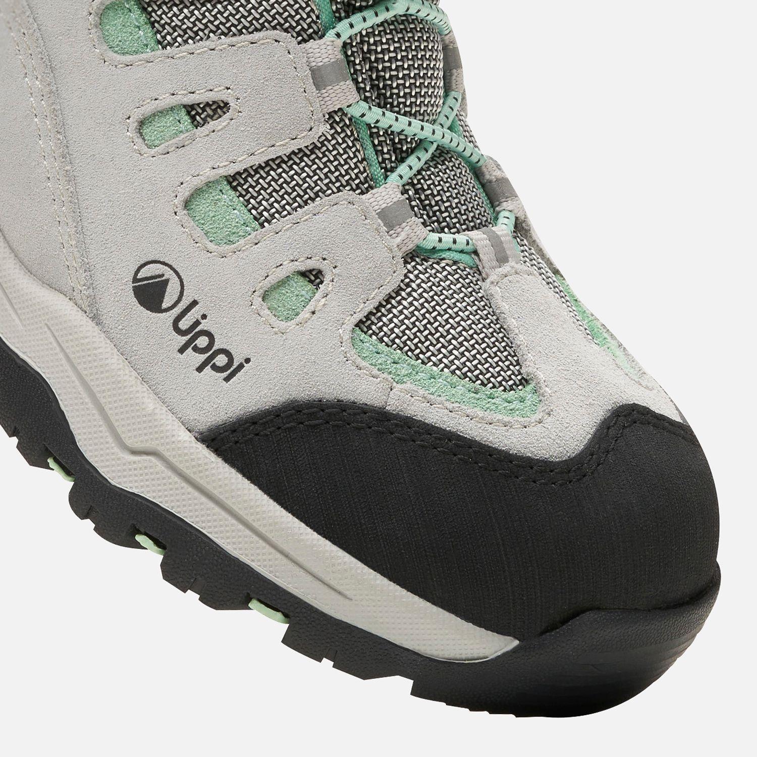 Zapato Niña  Puelo CS Low Velcro Gris Claro Verde Agua Lippi-6