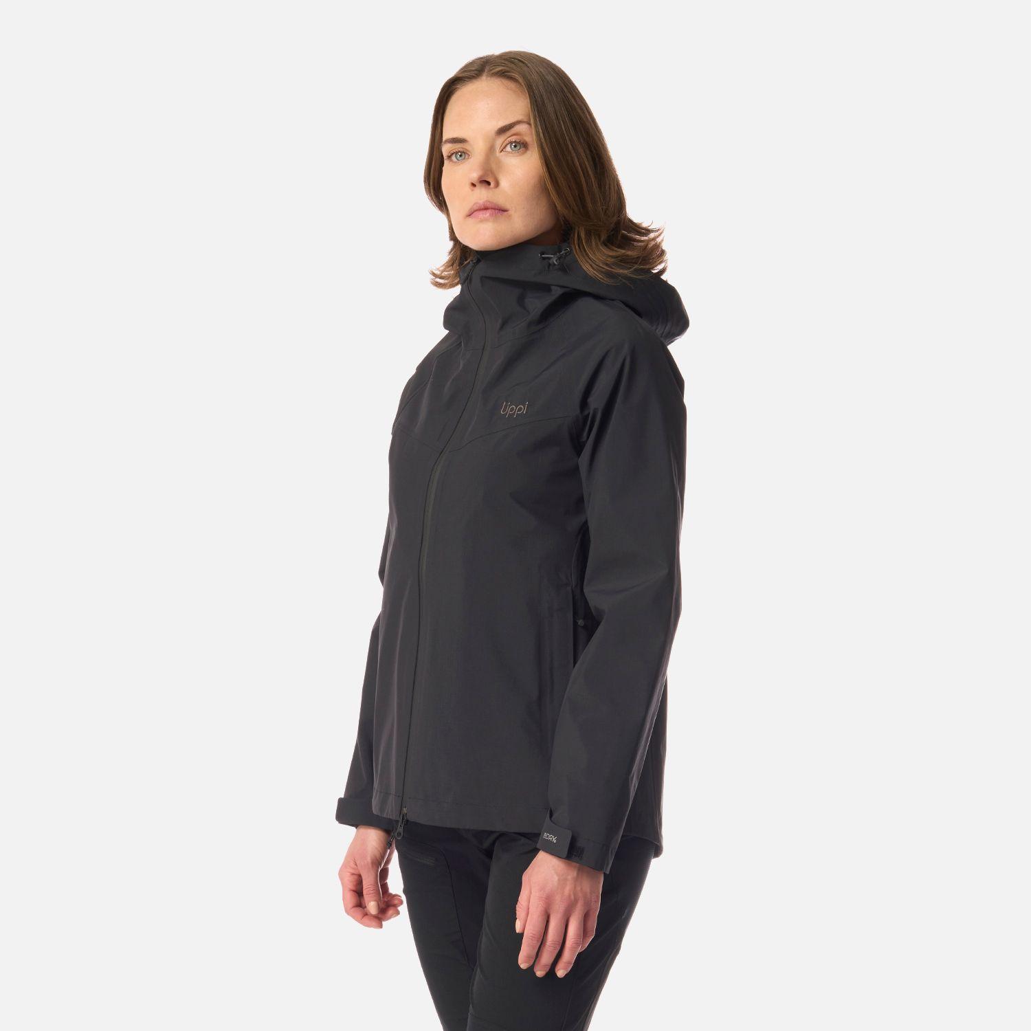 Chaqueta Mujer Alpine B-Dry Hoody Jacket Negro Lippi I26-1