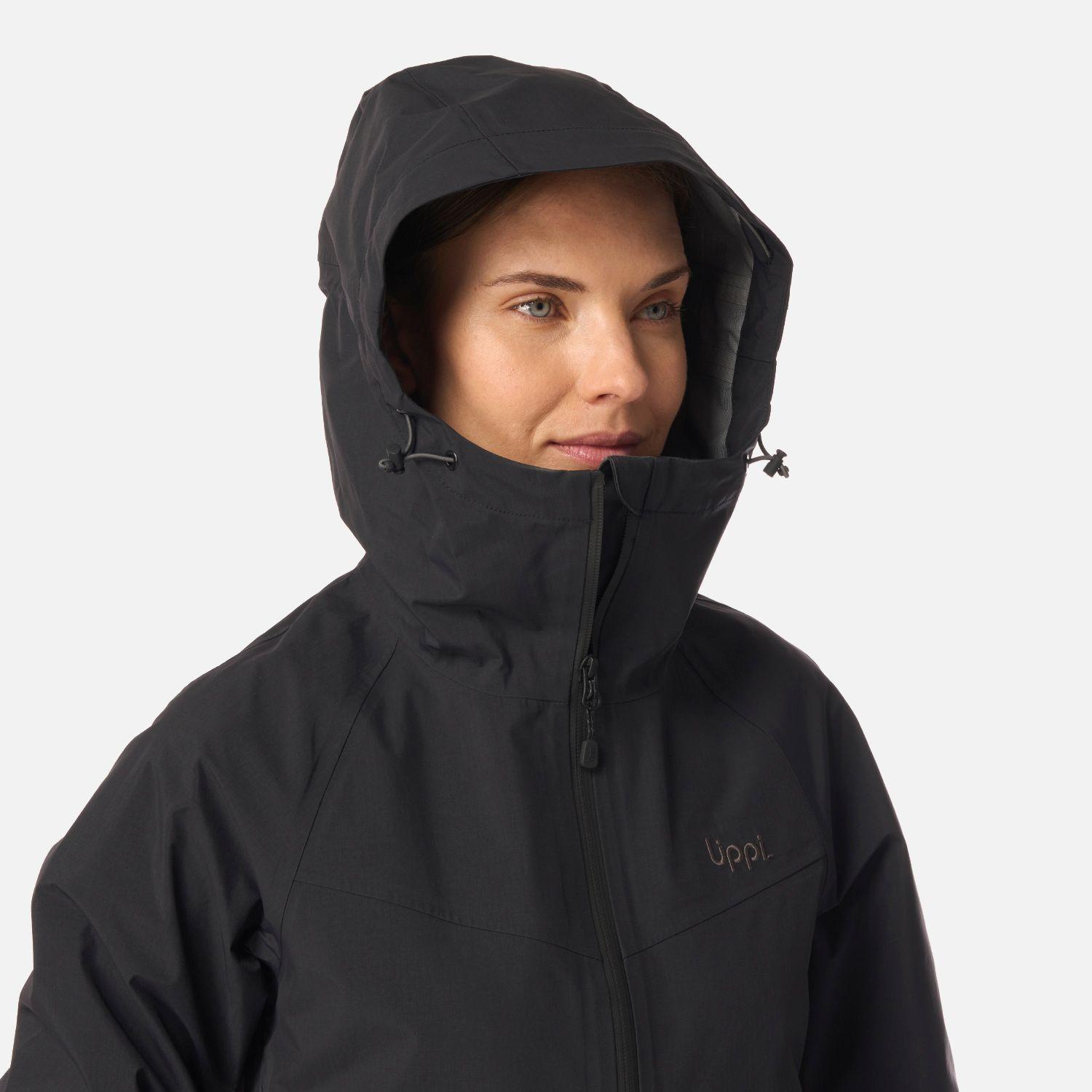 Chaqueta Mujer Alpine B-Dry Hoody Jacket Negro Lippi I26-3
