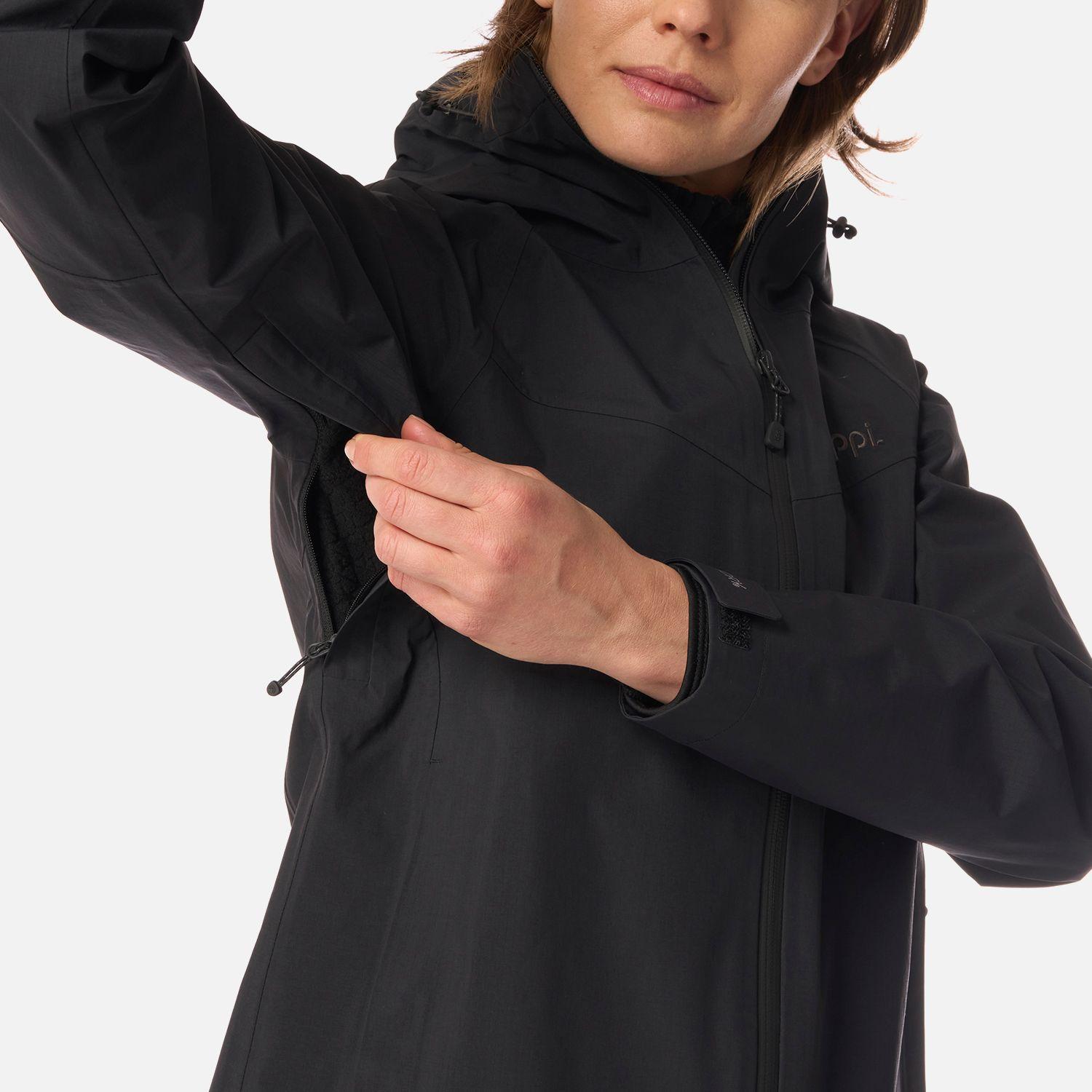 Chaqueta Mujer Alpine B-Dry Hoody Jacket Negro Lippi I26-4