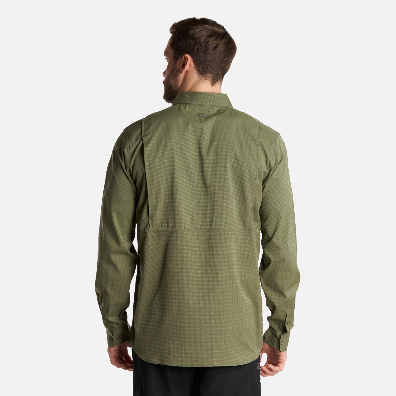 Camisa Hombre Rosselot Long Sleeve Q-Dry Shirt Verde Musgo Lippi-3
