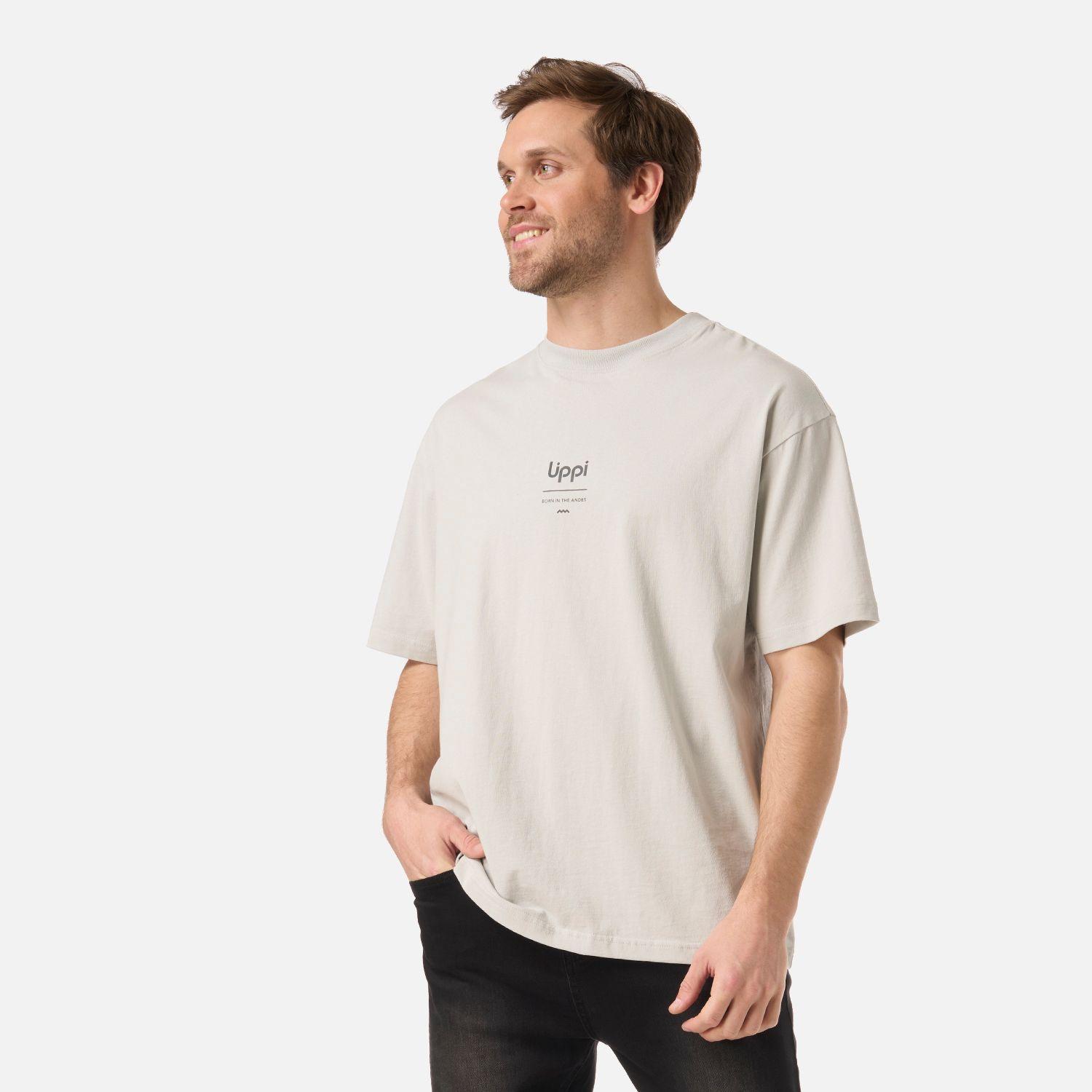 Polera Hombre Endura Cotton T-Shirt Gris Claro Lippi V26-1