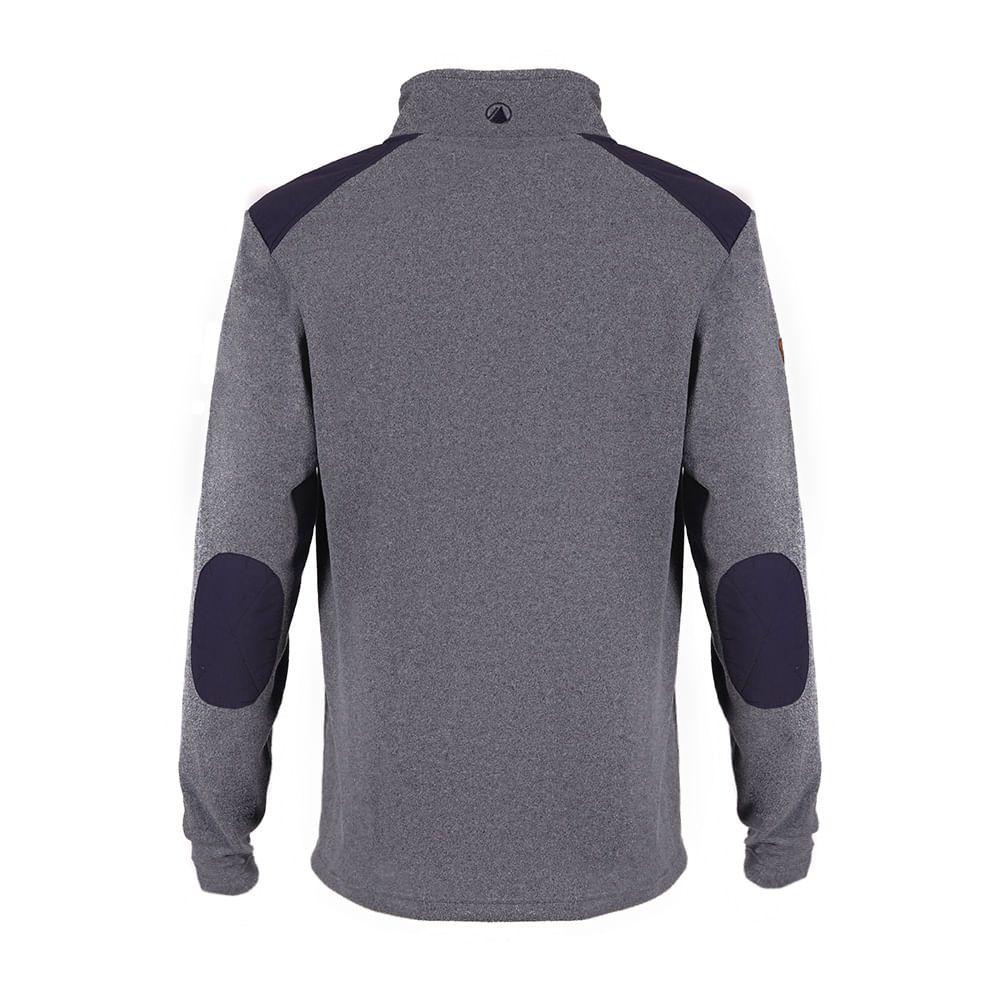 Poleron Hombre Route Nano-F 14 Zip Azul Marino Lippi-1