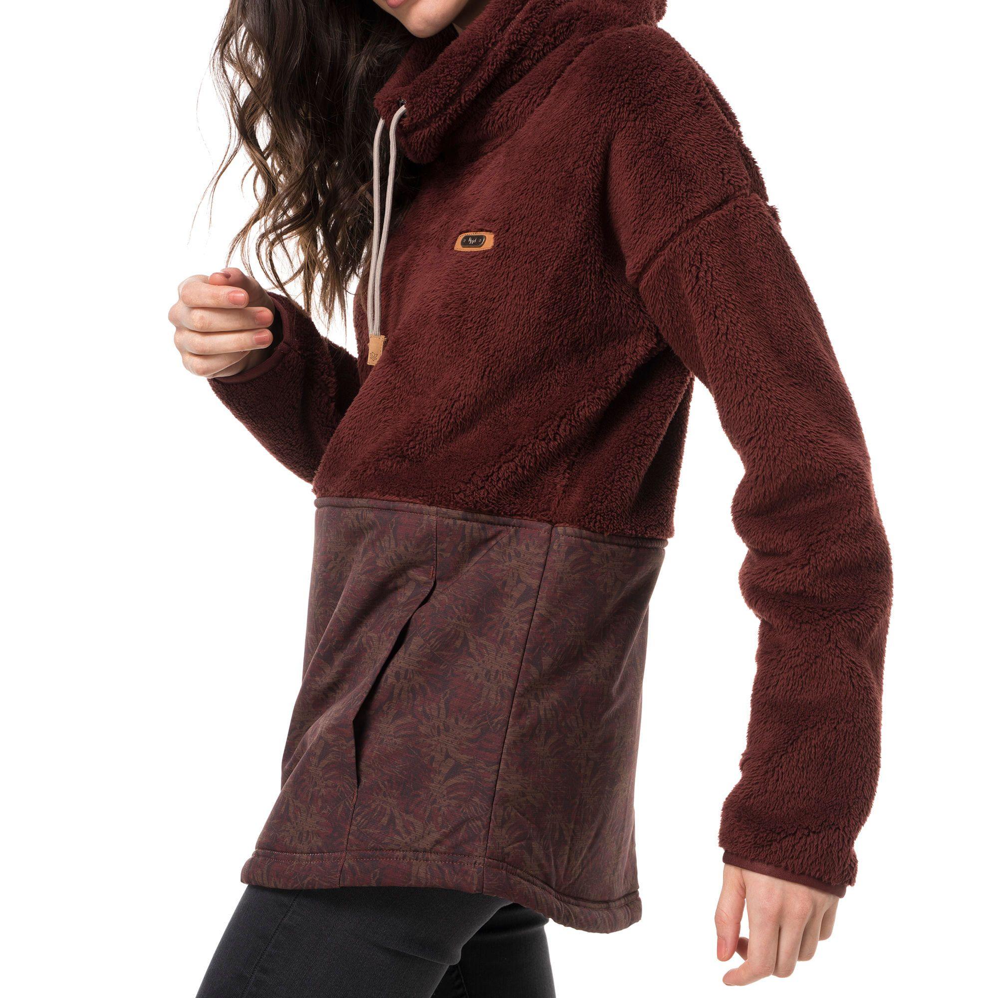 Poleron Mujer Baggy Sweatshirt Azul Grisaceo Lippi-4