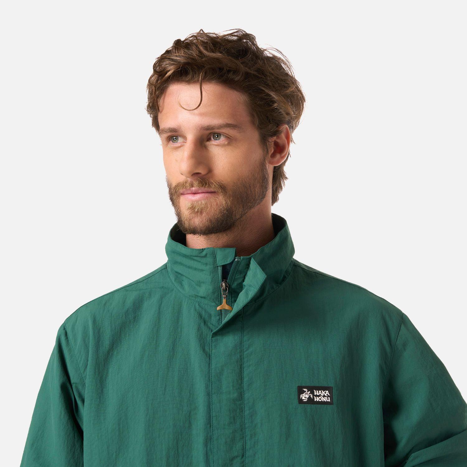 Chaqueta Hombre Hijo Del Viento 14 Zip Verde Haka Honu V26-3