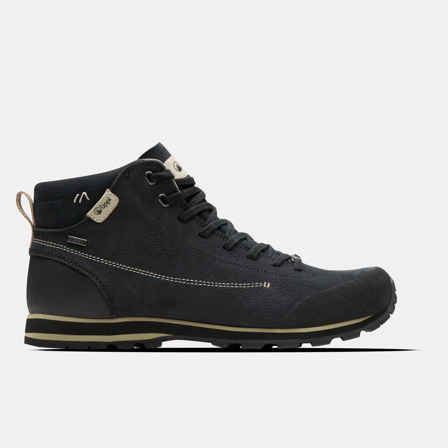 Botín Hombre Woods Mid Negro / Verde Grisaceo Lippi I25-0