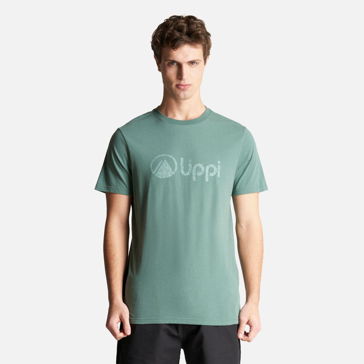 Polera Hombre Logo Lippi UV-Stop T-Shirt Verde Botella Lippi-1