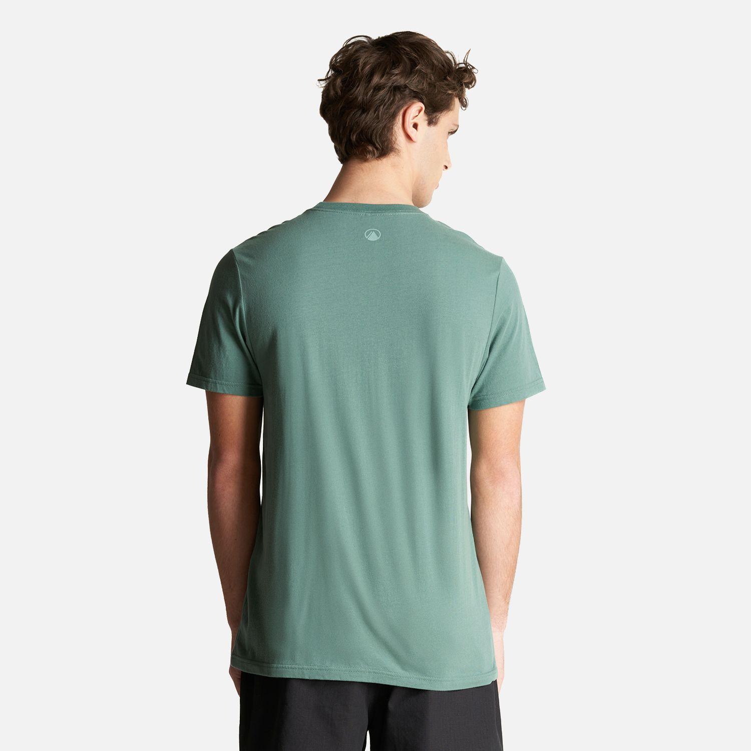 Polera Hombre Logo Lippi UV-Stop T-Shirt Verde Botella Lippi-2