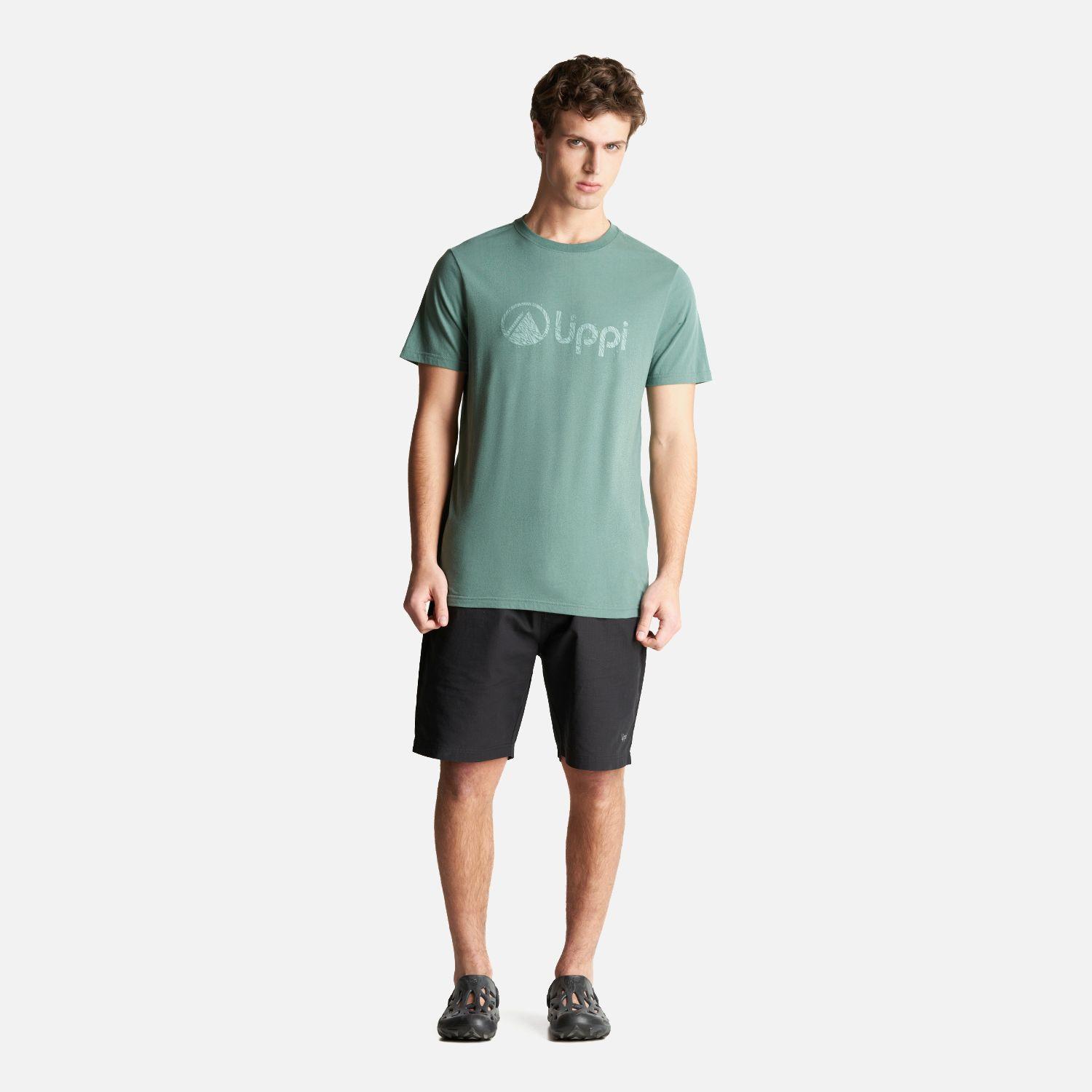 Polera Hombre Logo Lippi UV-Stop T-Shirt Verde Botella Lippi-4