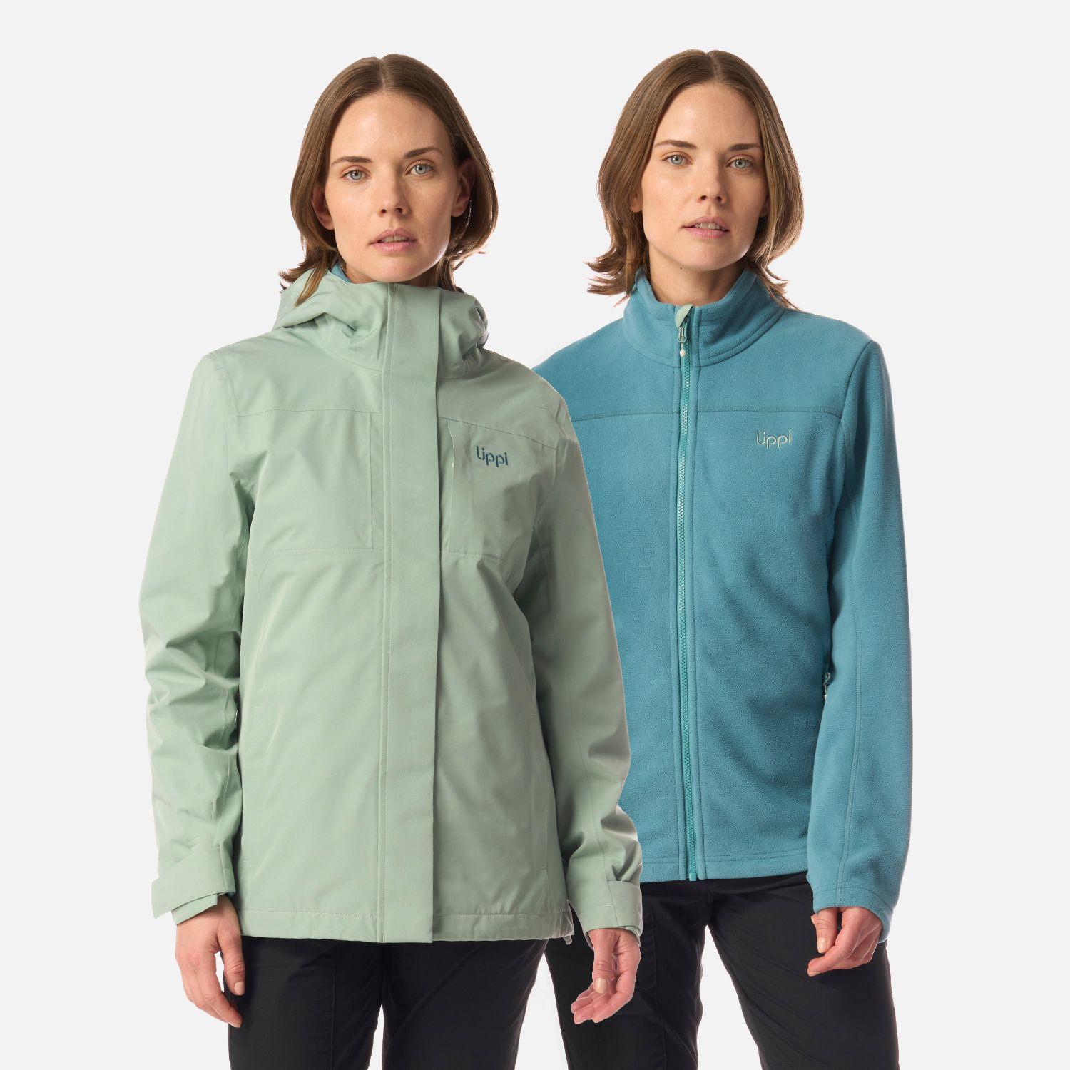 Chaqueta Mujer Tres Cruces Fusion-3 Hoody Jacket Jade Lippi I26-0