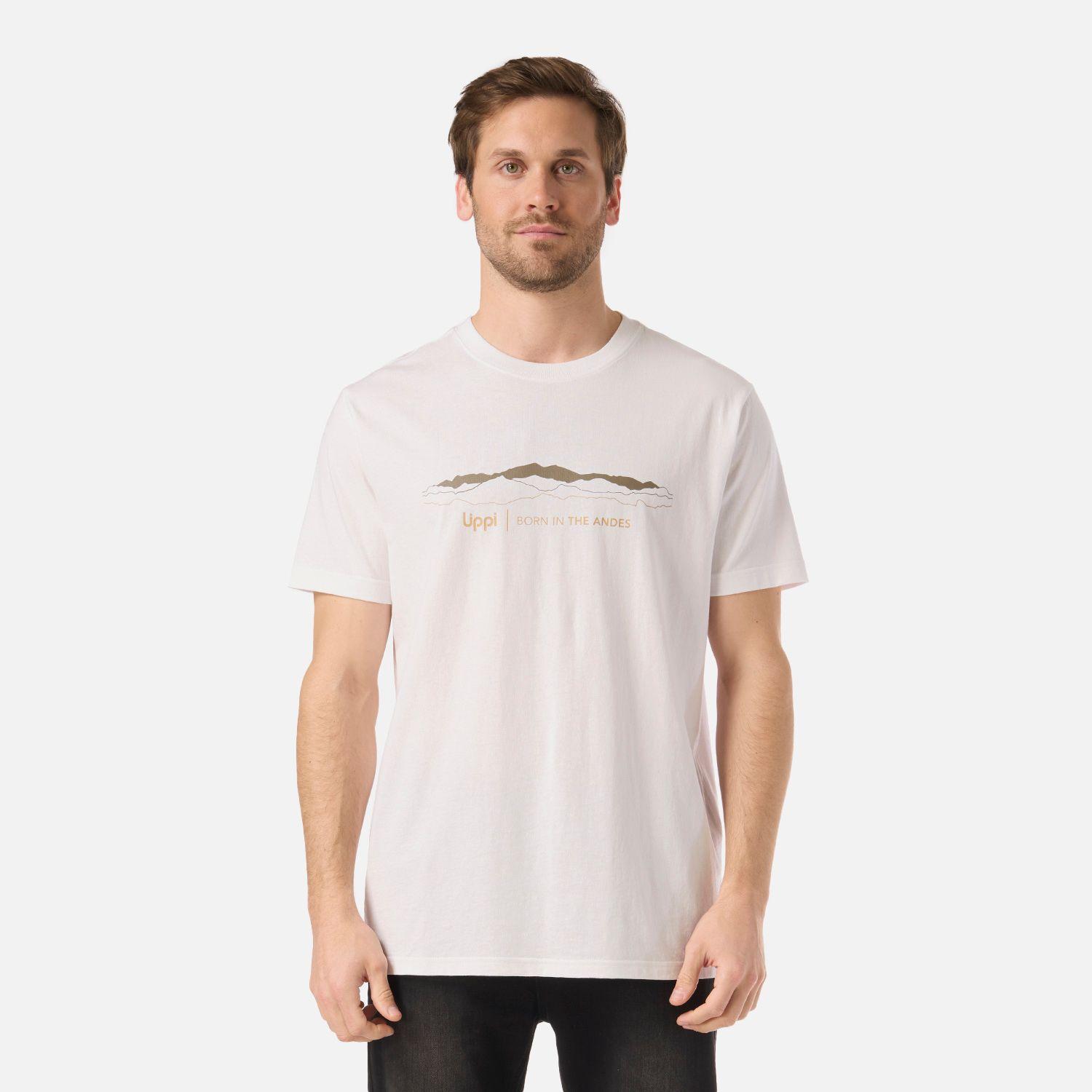 Polera Hombre Logo Lippi Front Print T-Shirt Blanco Lippi V26-0