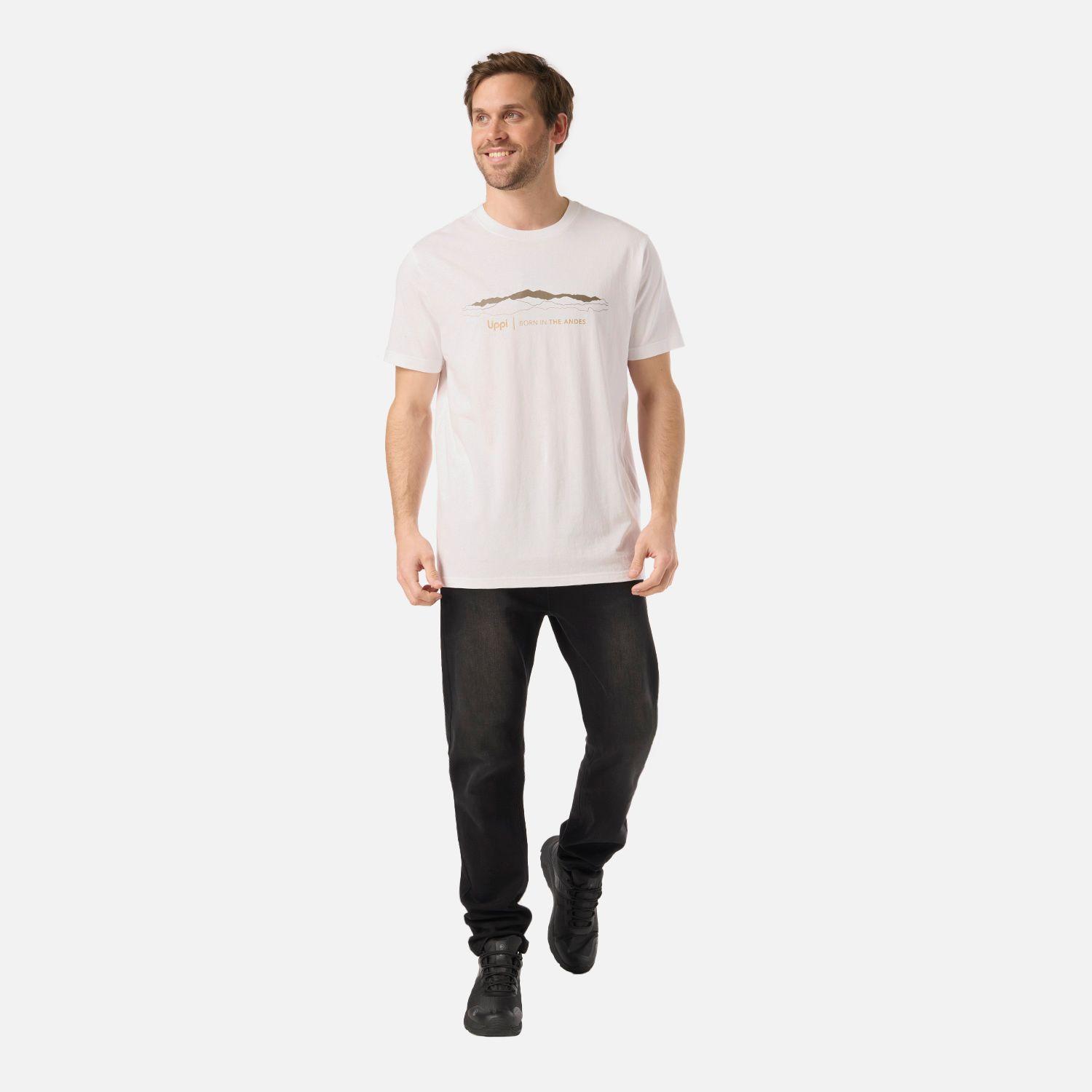 Polera Hombre Logo Lippi Front Print T-Shirt Blanco Lippi V26-4